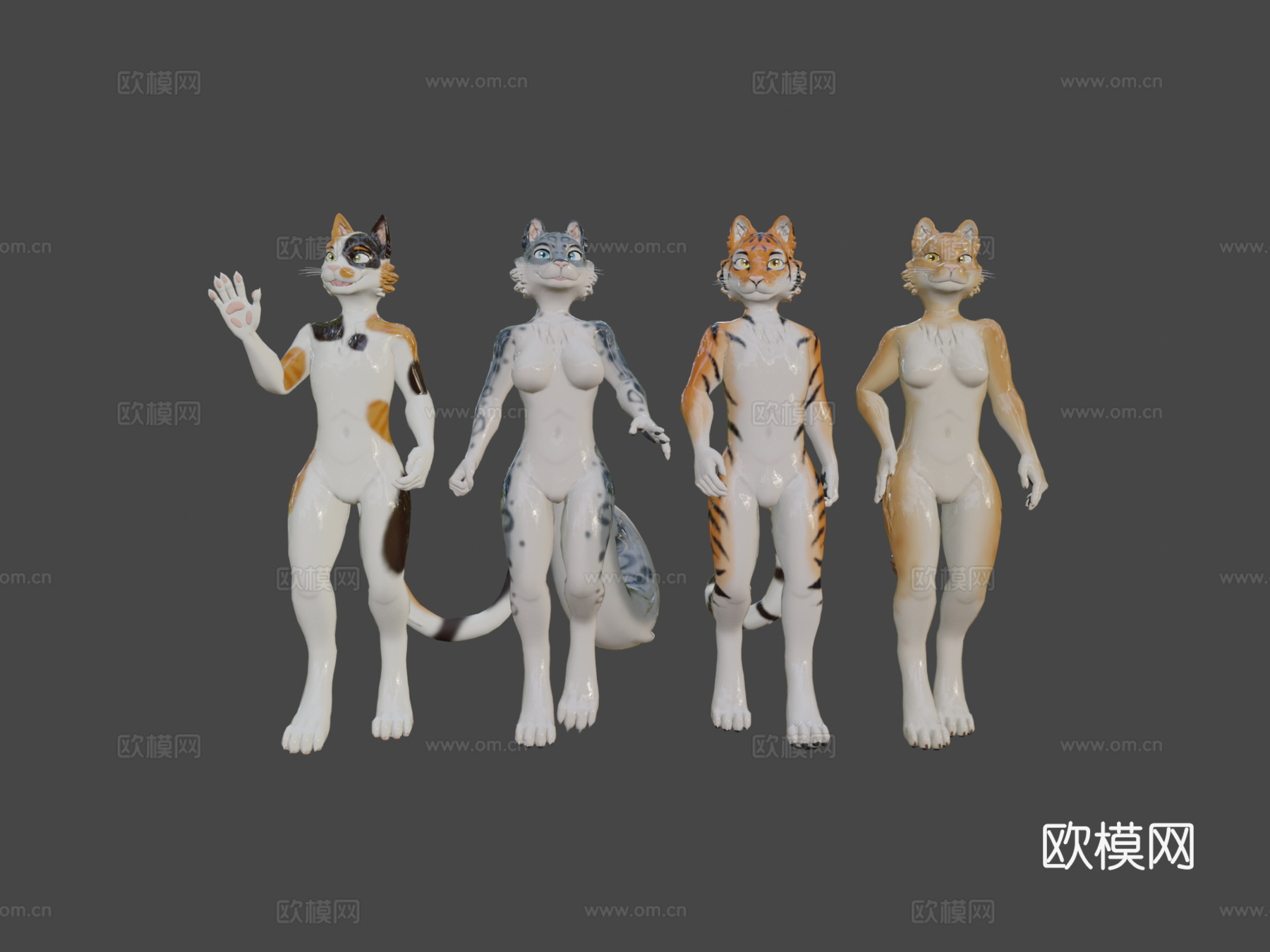 库达的猫科-VRChat虚拟形象3d模型