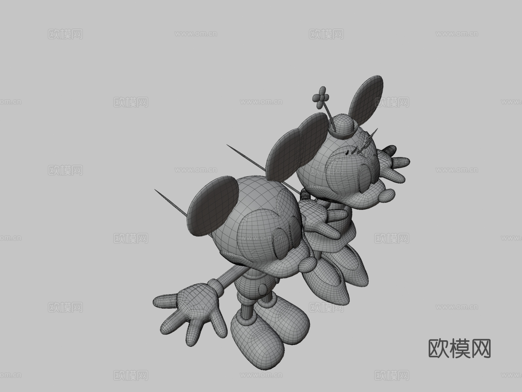 米老鼠和米妮3d模型