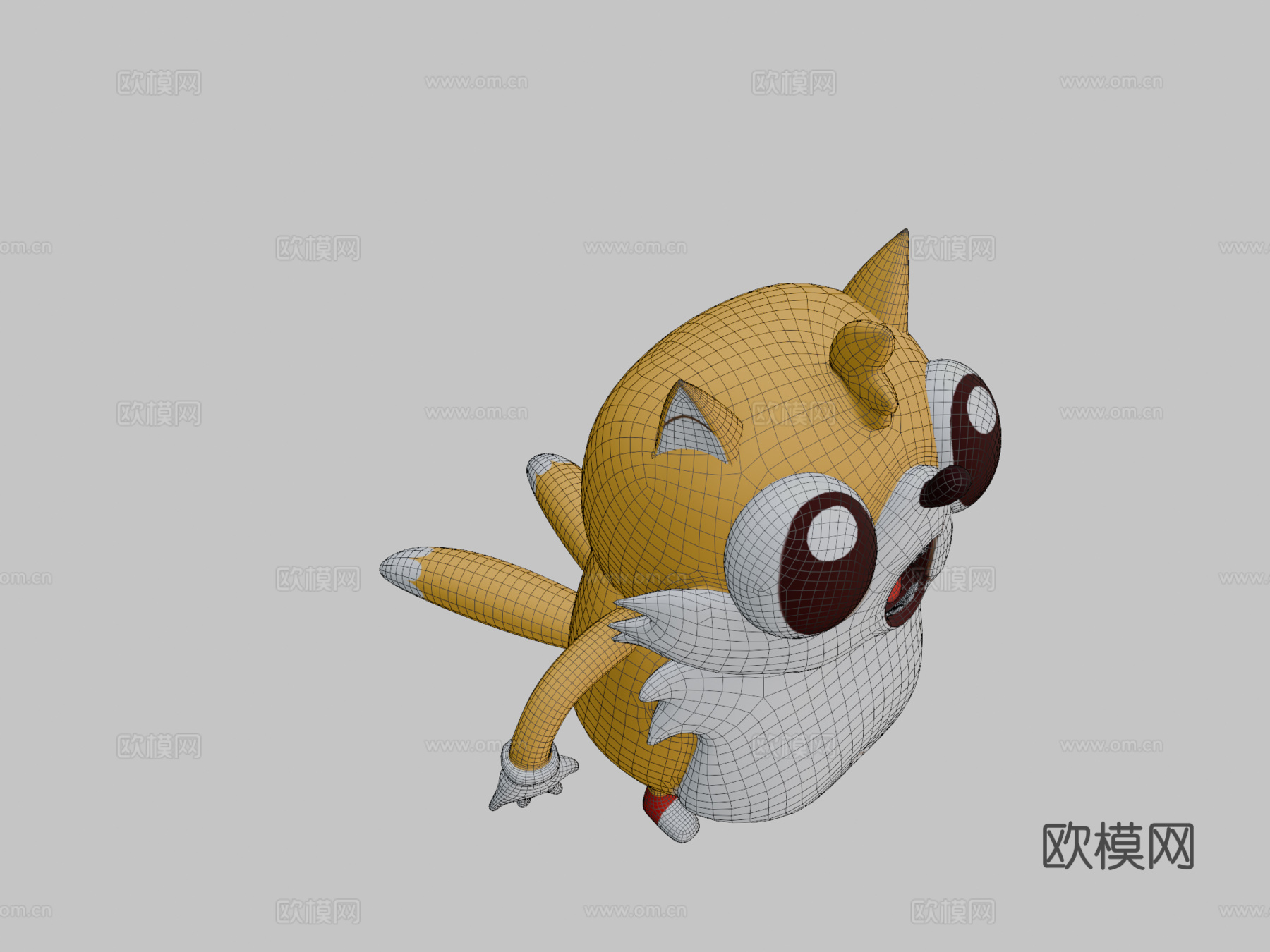 乌干达尾巴3d模型下载（渲染图2）