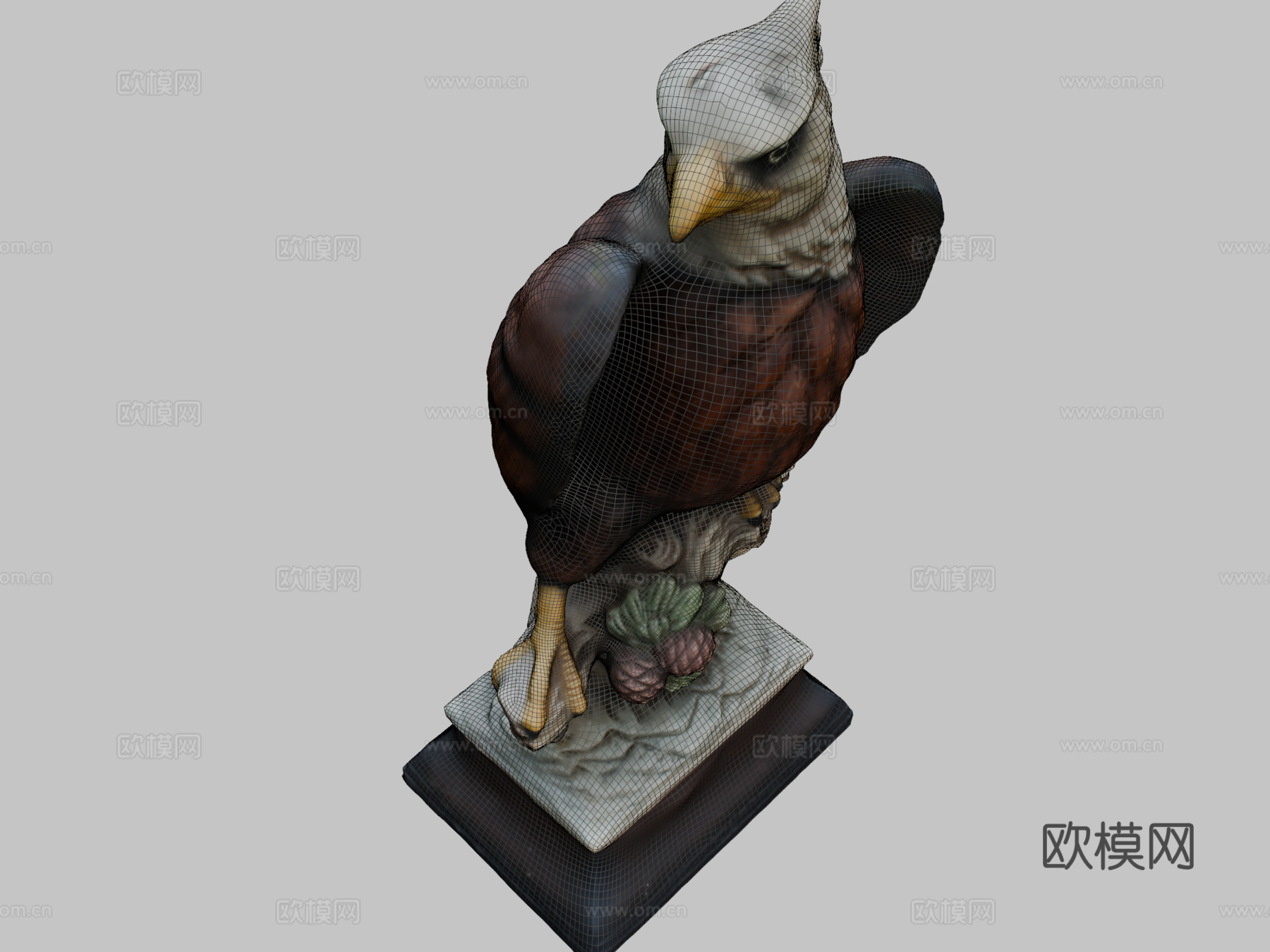D扫描鹰3d模型