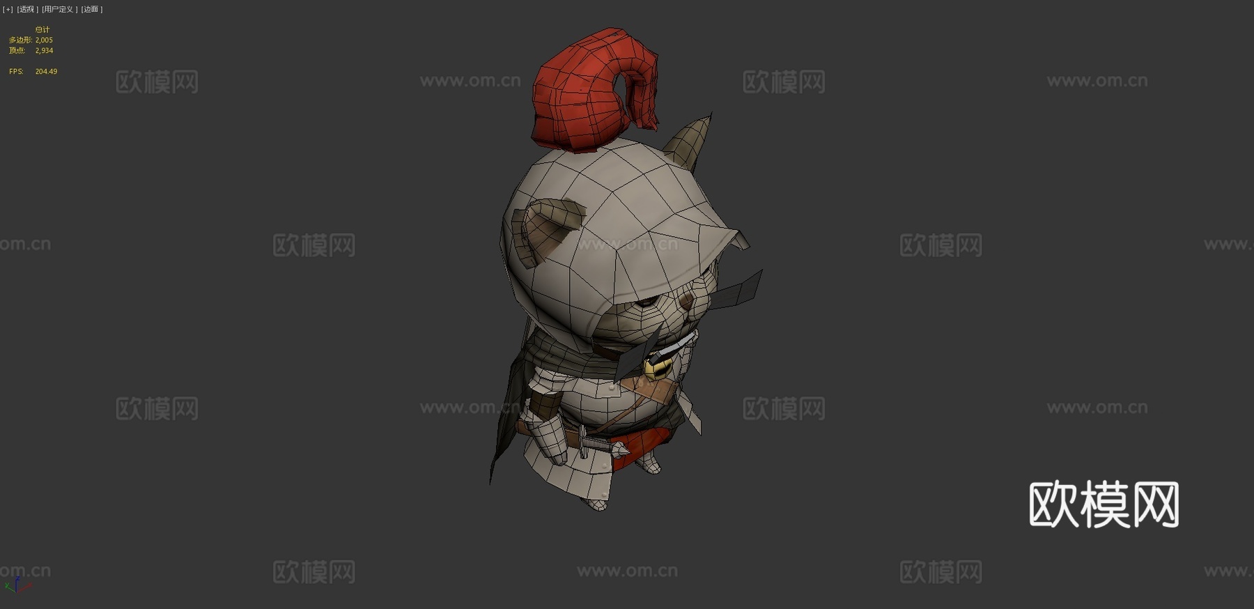 骑士猫3d模型