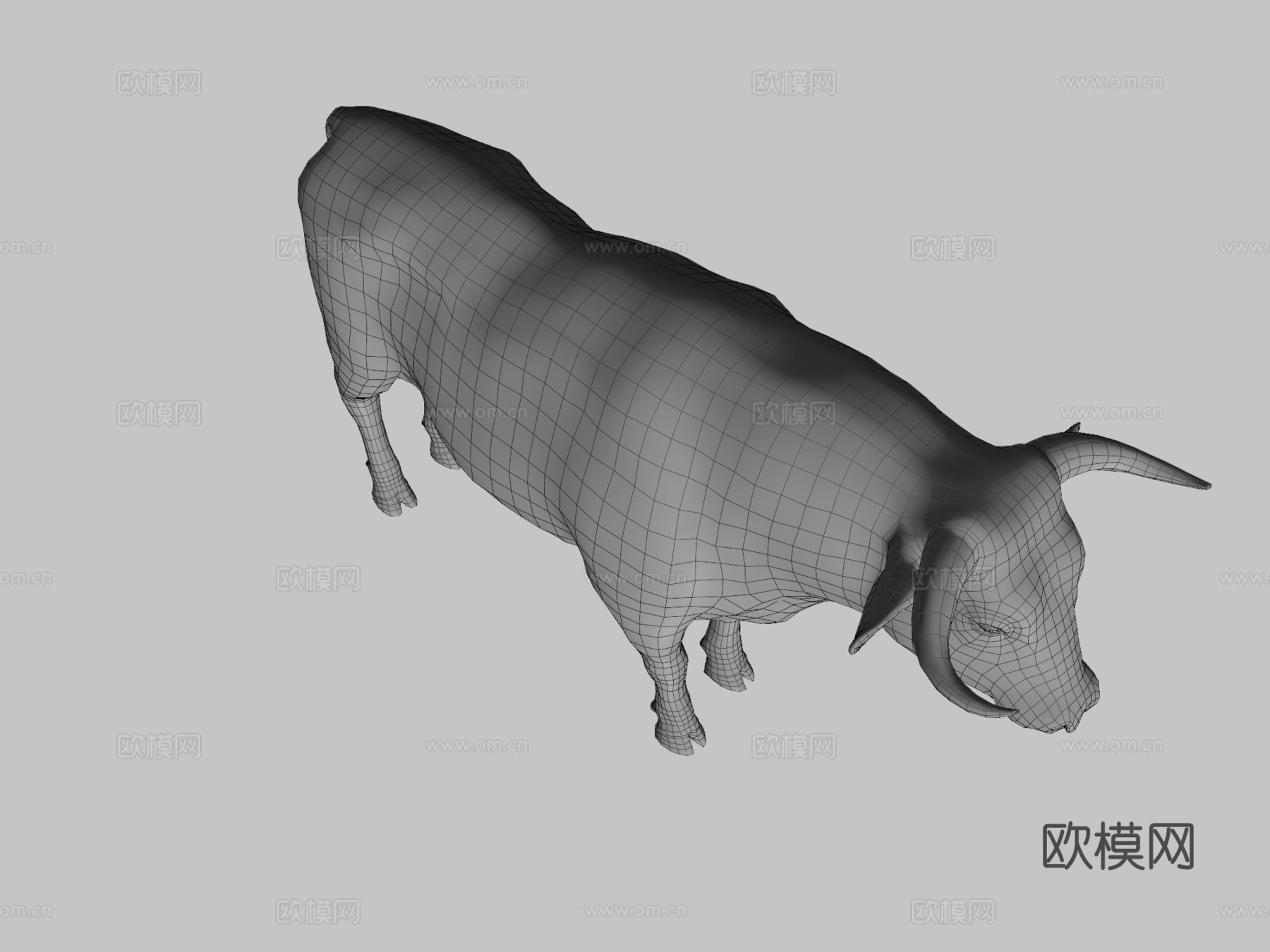 公牛动画3d模型