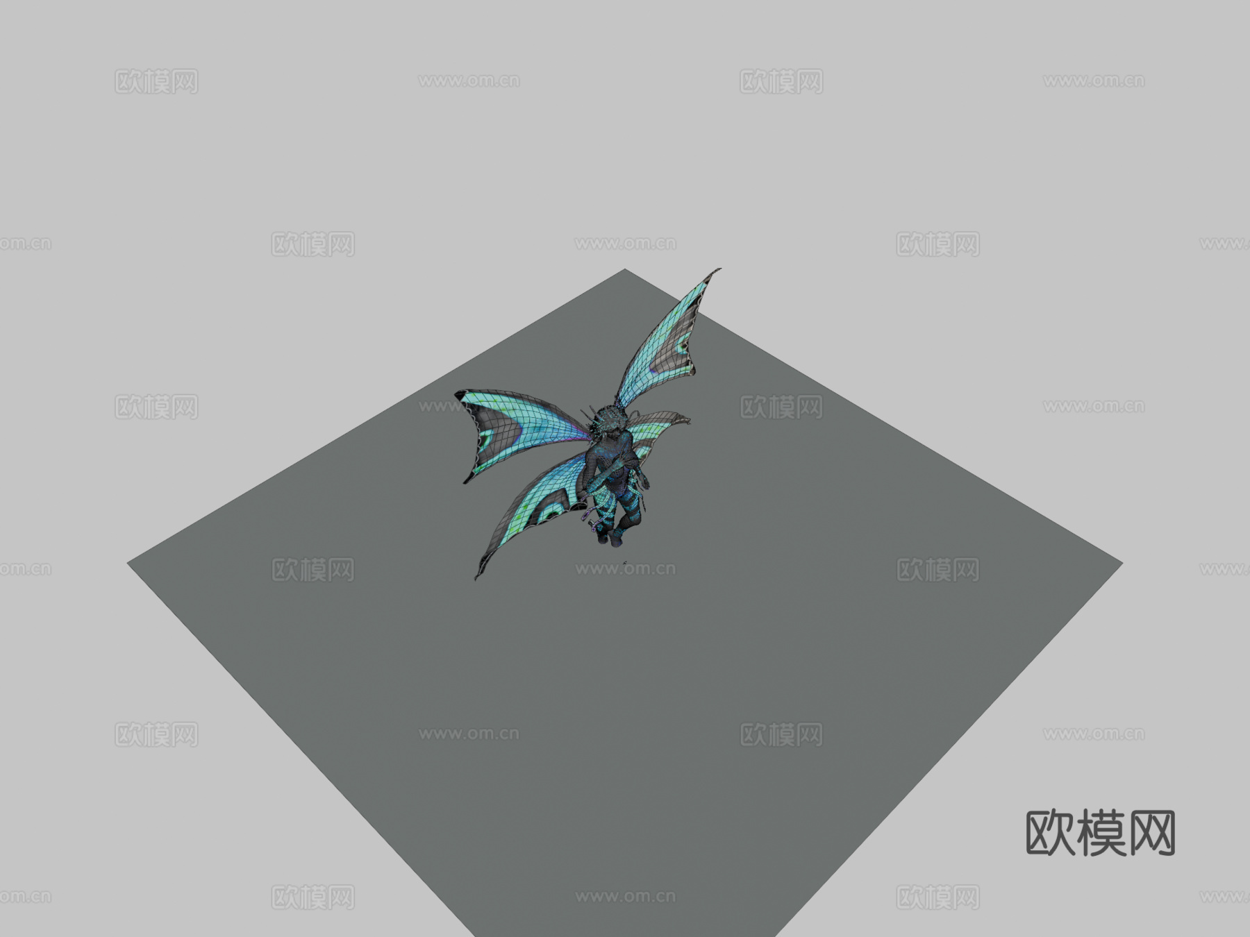 塞壬海妖骨骼绑定3d模型