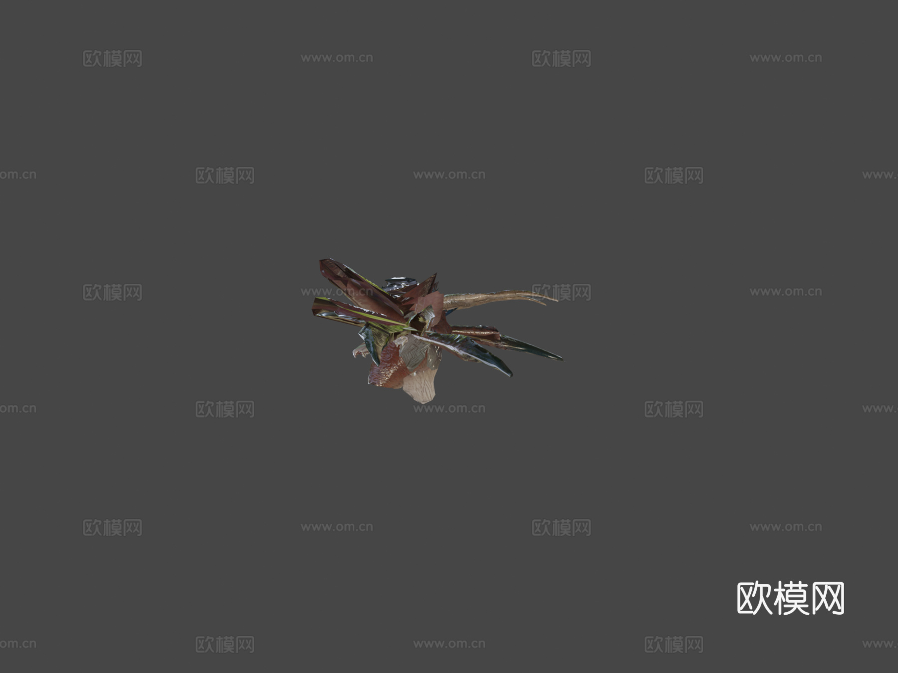 慢动作循环动画龙奔跑3d模型