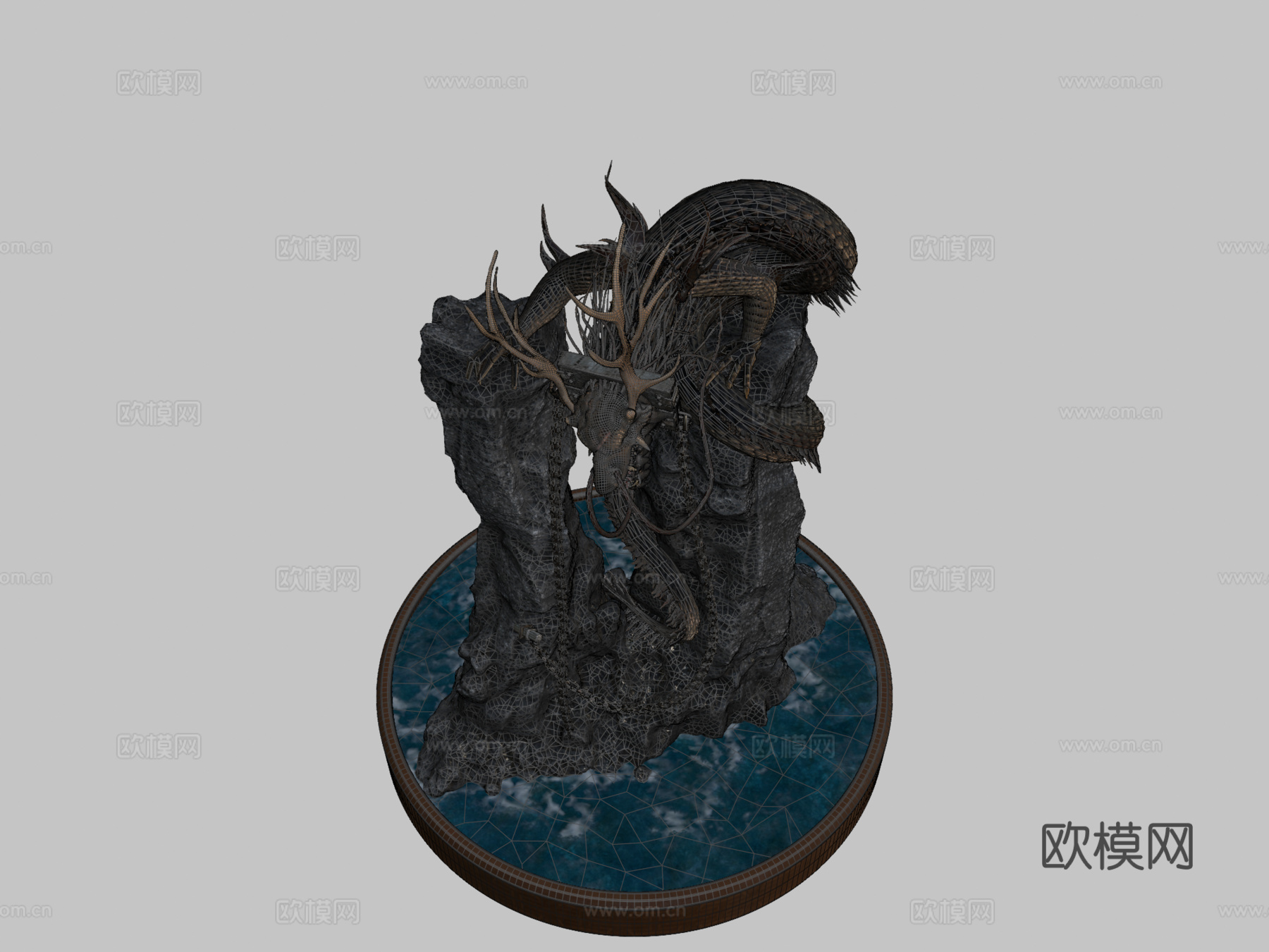 蛇龙立体模型3d模型