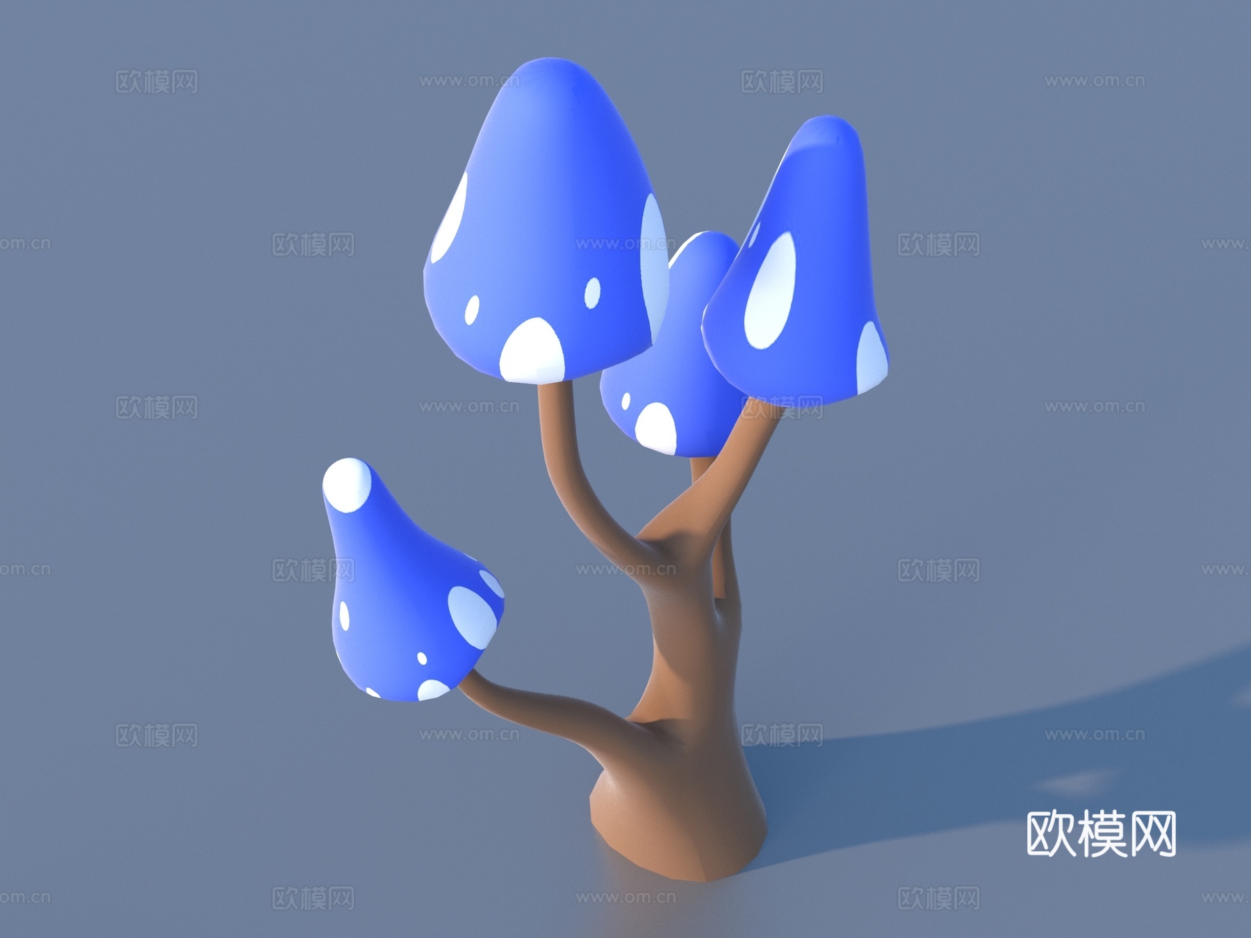 卡通蘑菇 蘑菇3d模型