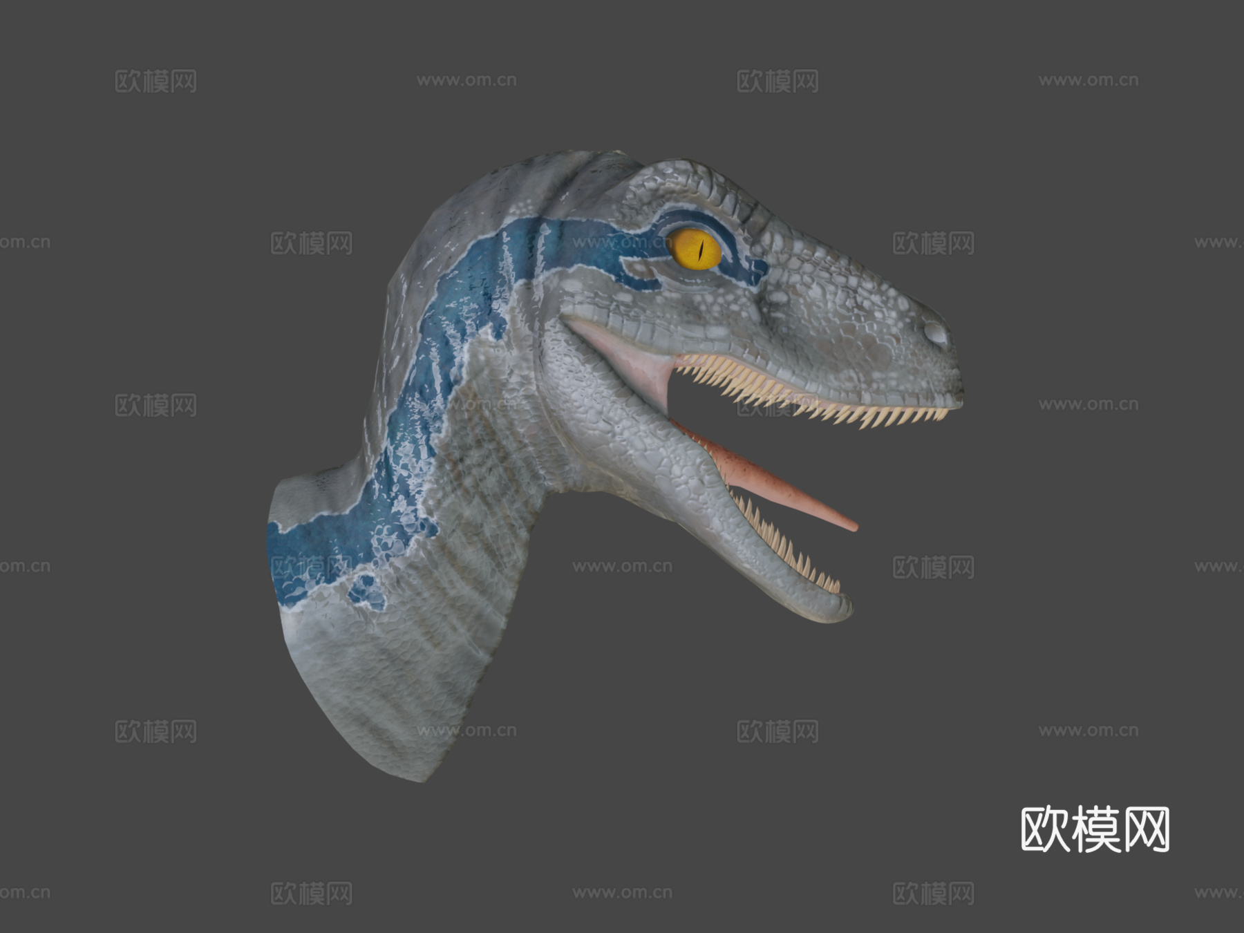 =蓝色=侏罗纪世界[4K,]3d模型