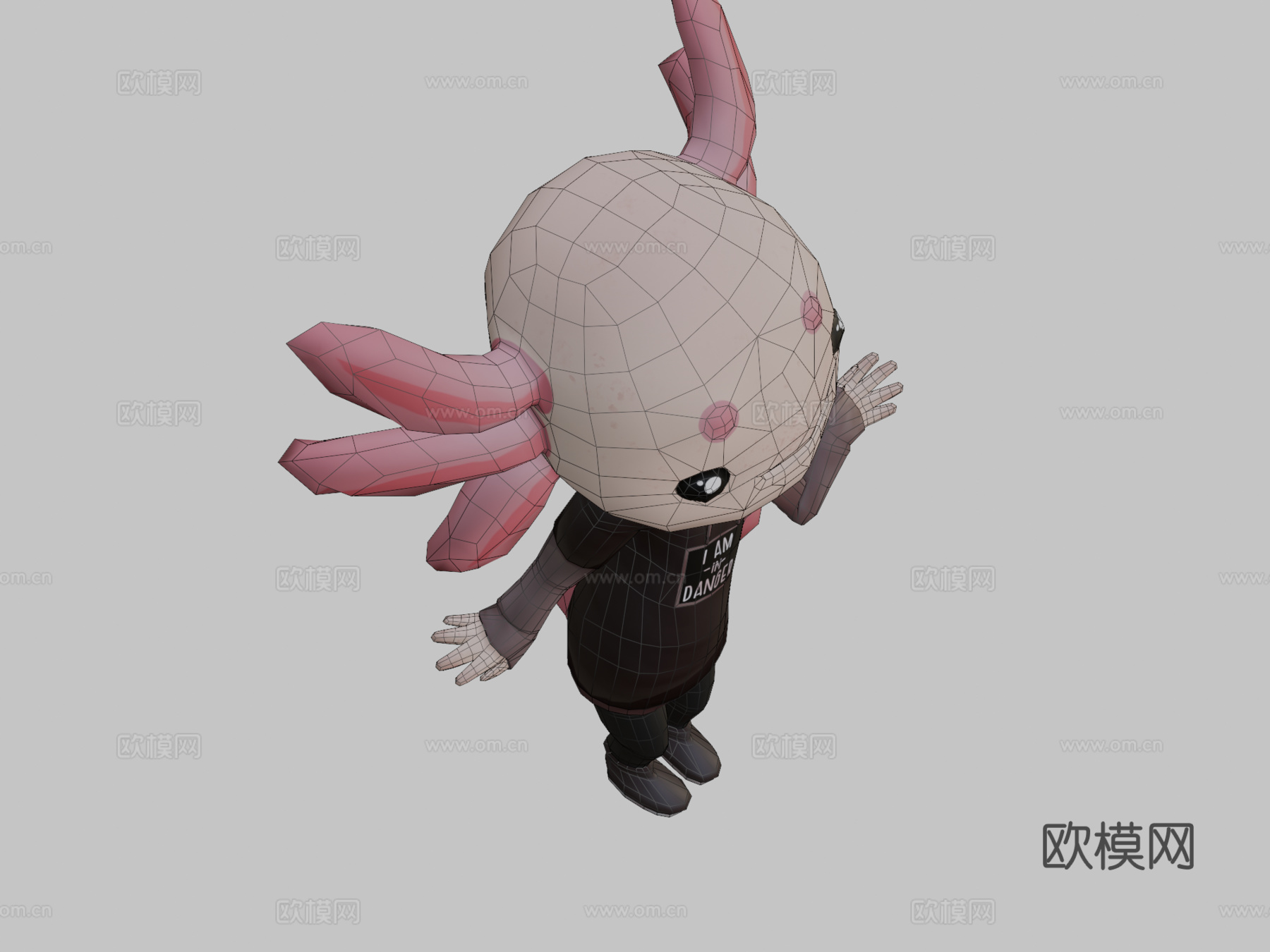 谨防诈骗-VR虚拟蝾螈模型3d模型
