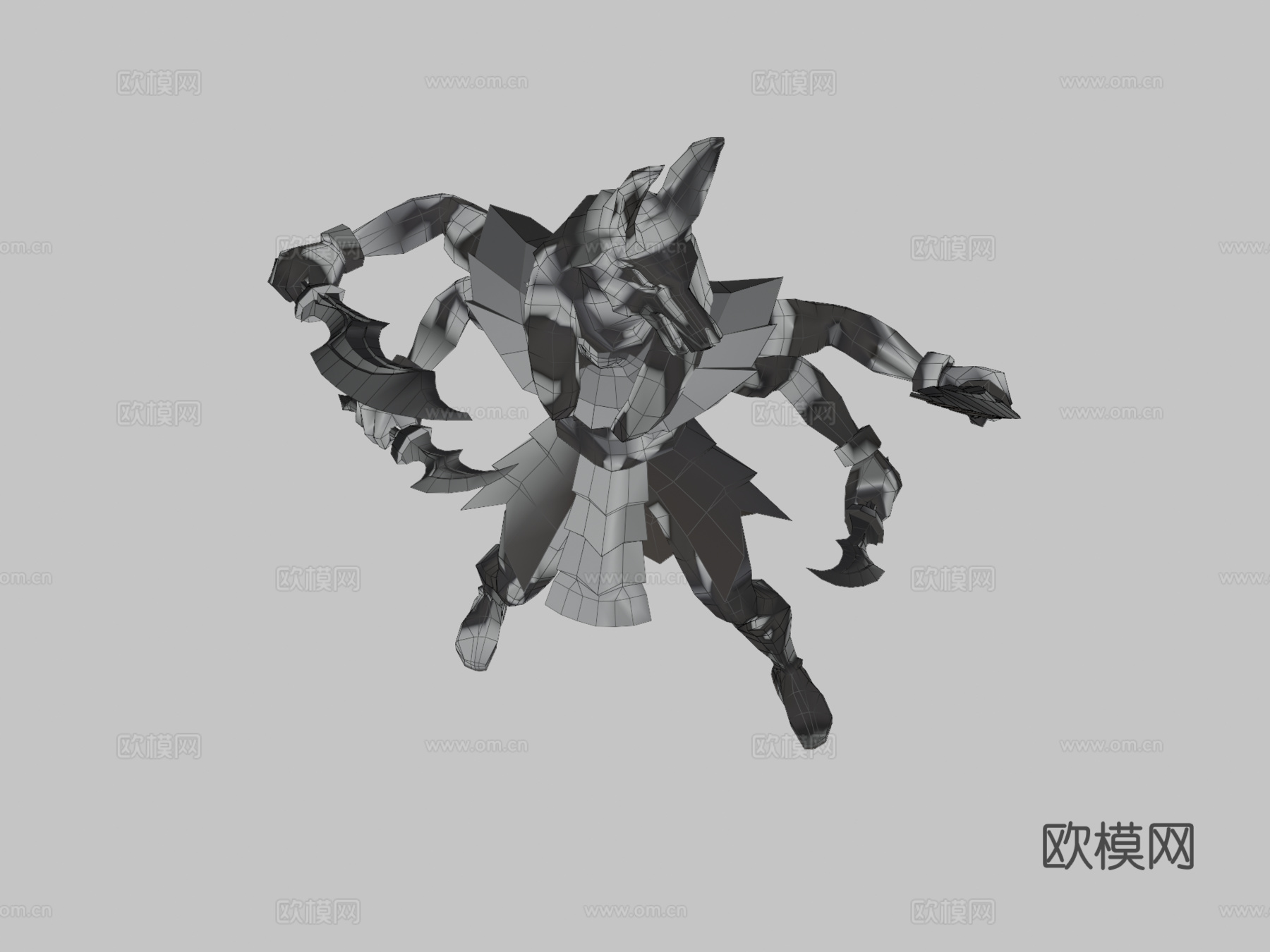 阿努比斯首领-手绘低多边形3d模型