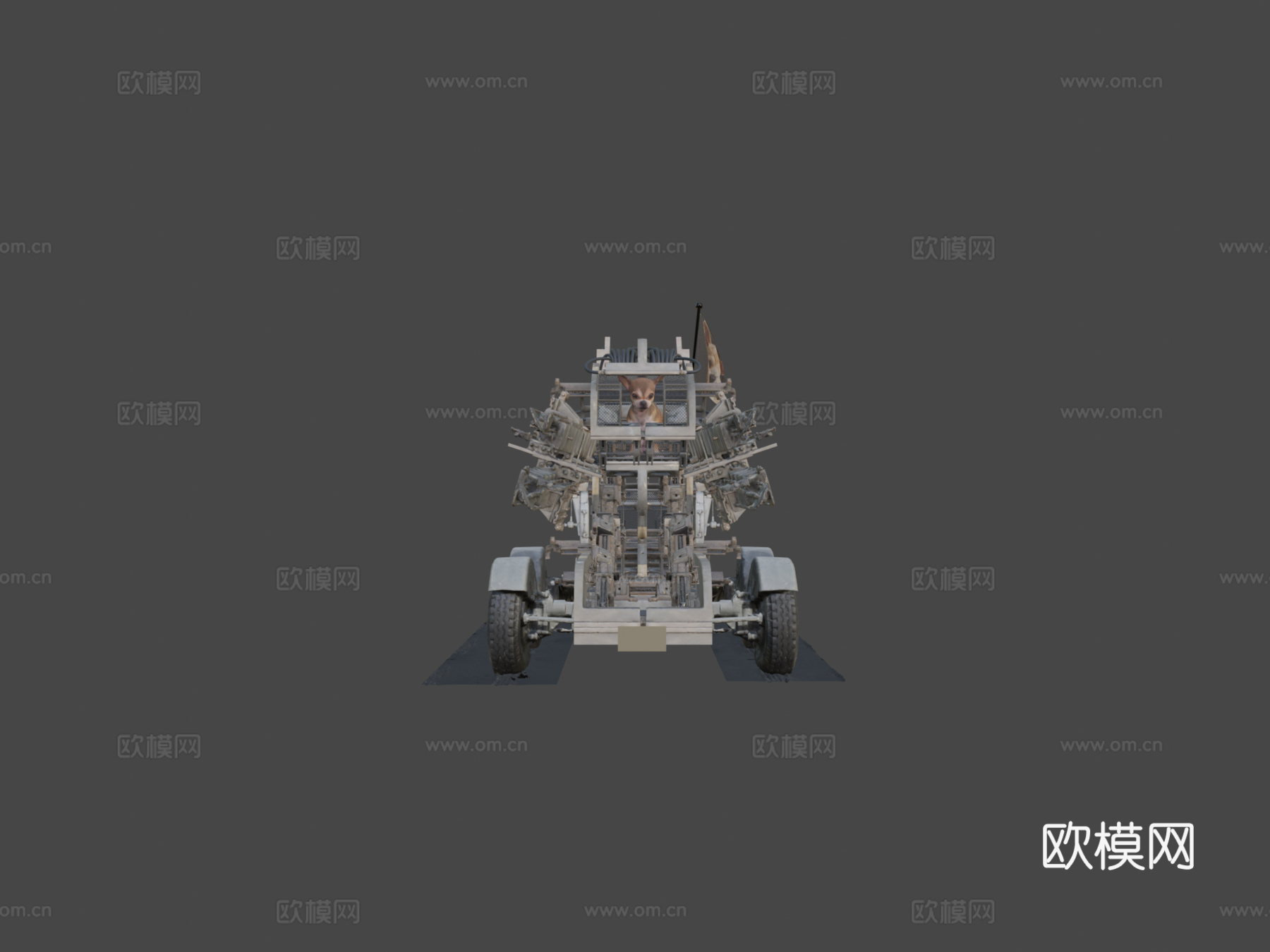 吉娃娃战斗机器3d模型