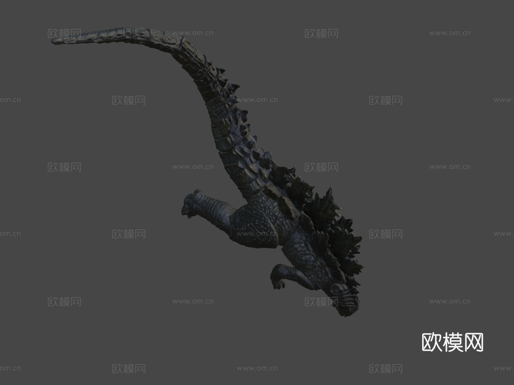 哥斯拉2019雕像3D扫描3d模型