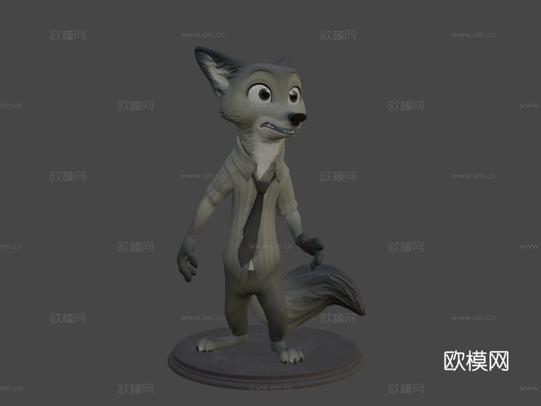 尼克王尔德雕像3d模型