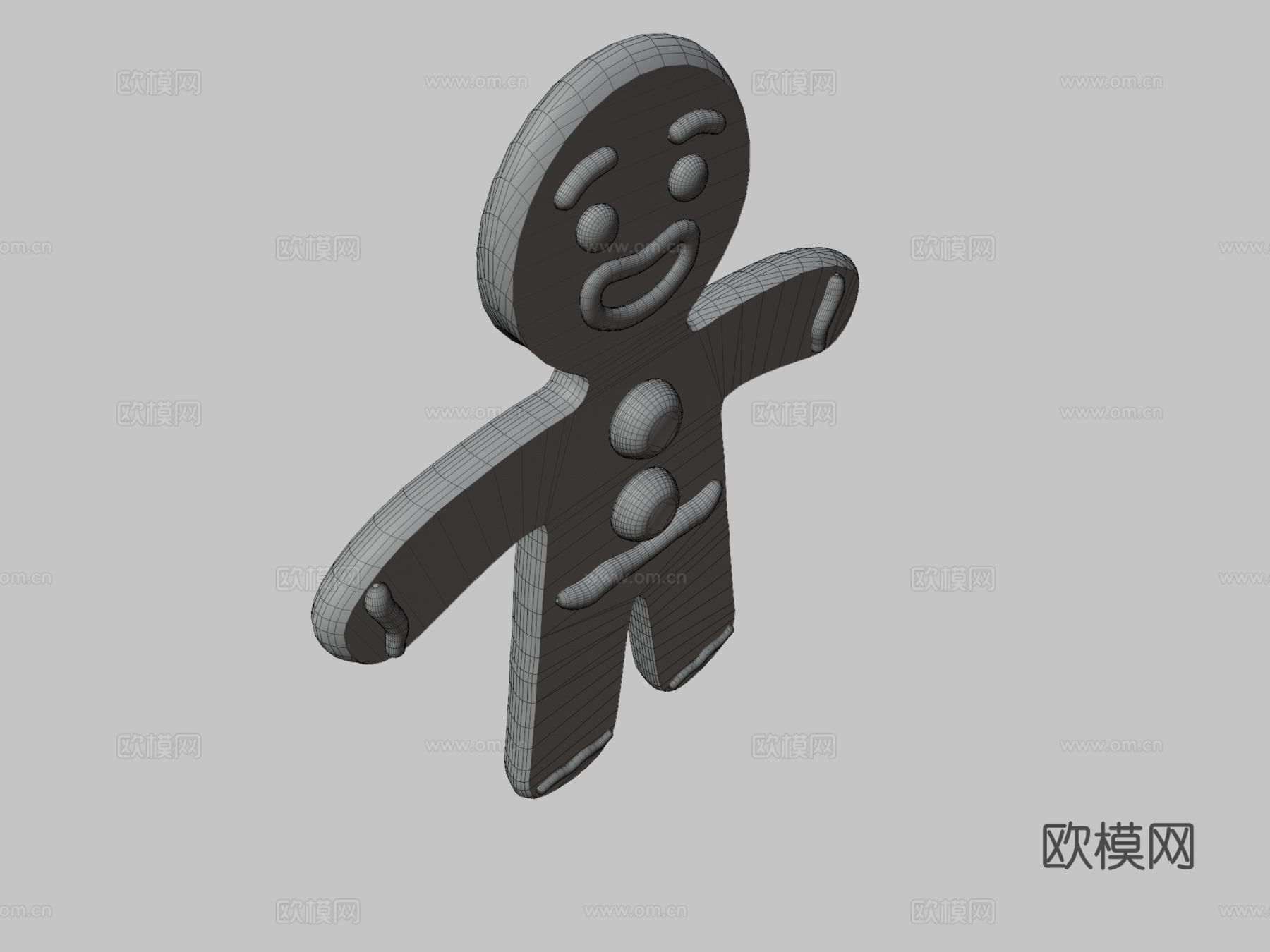 姜饼人3d模型