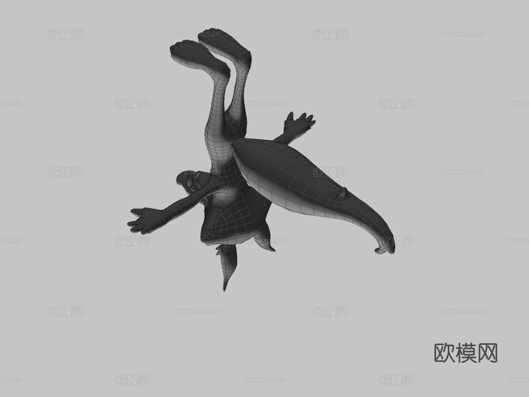 郊狼3d模型