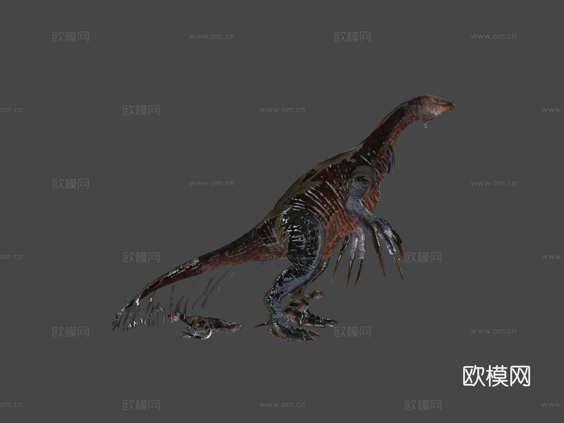 镰刀龙3d模型