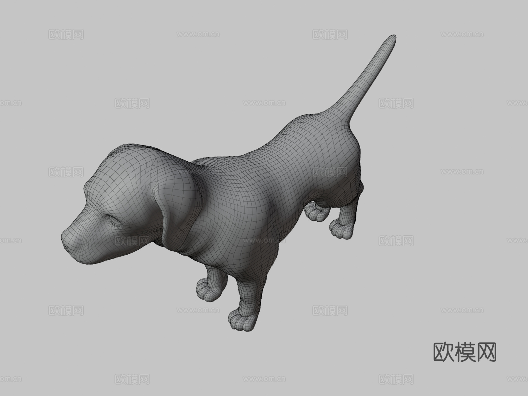 狗3d模型