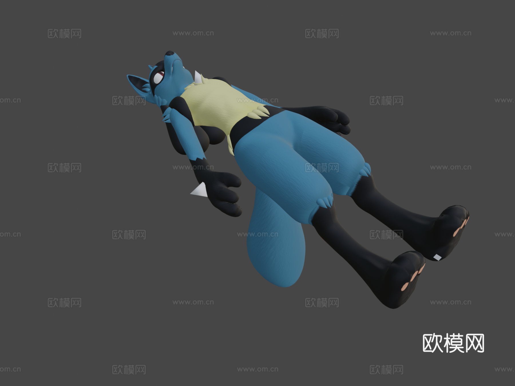 宝可梦-路卡利欧3d模型