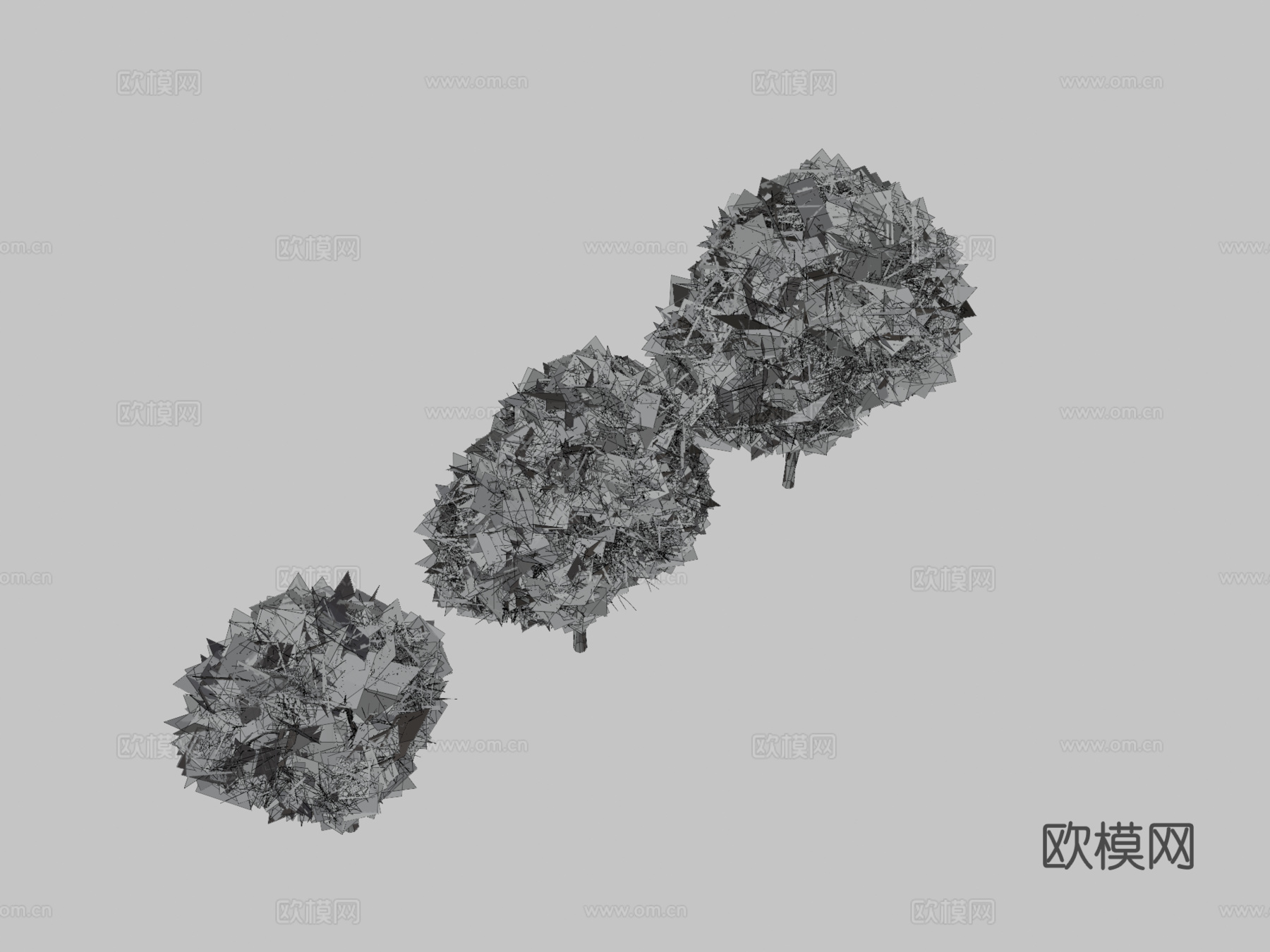 动漫树木3d模型
