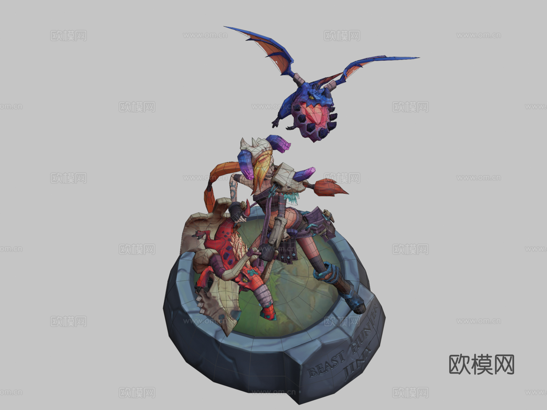 野兽猎人金克丝3d模型