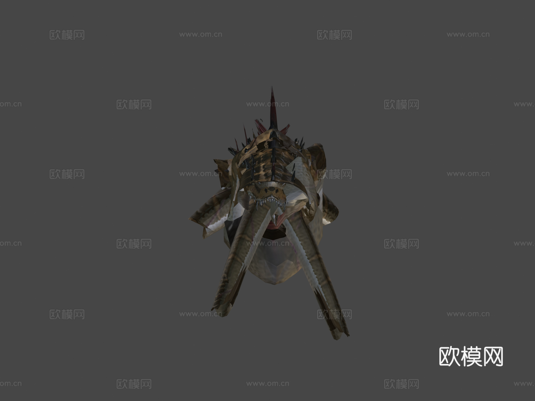 沙漠龙3d模型