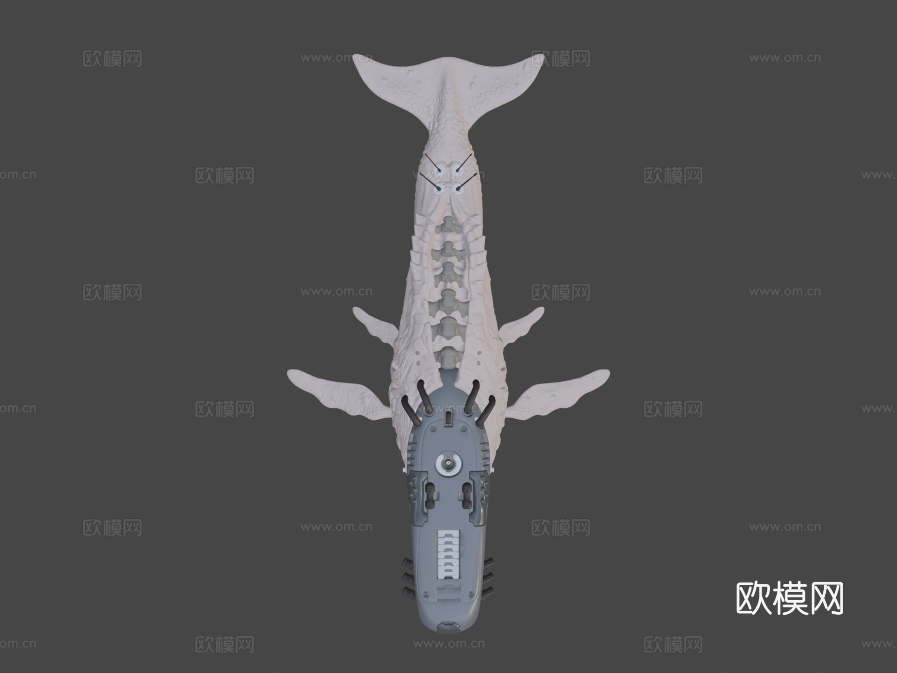 生物机械鲸鱼3d模型