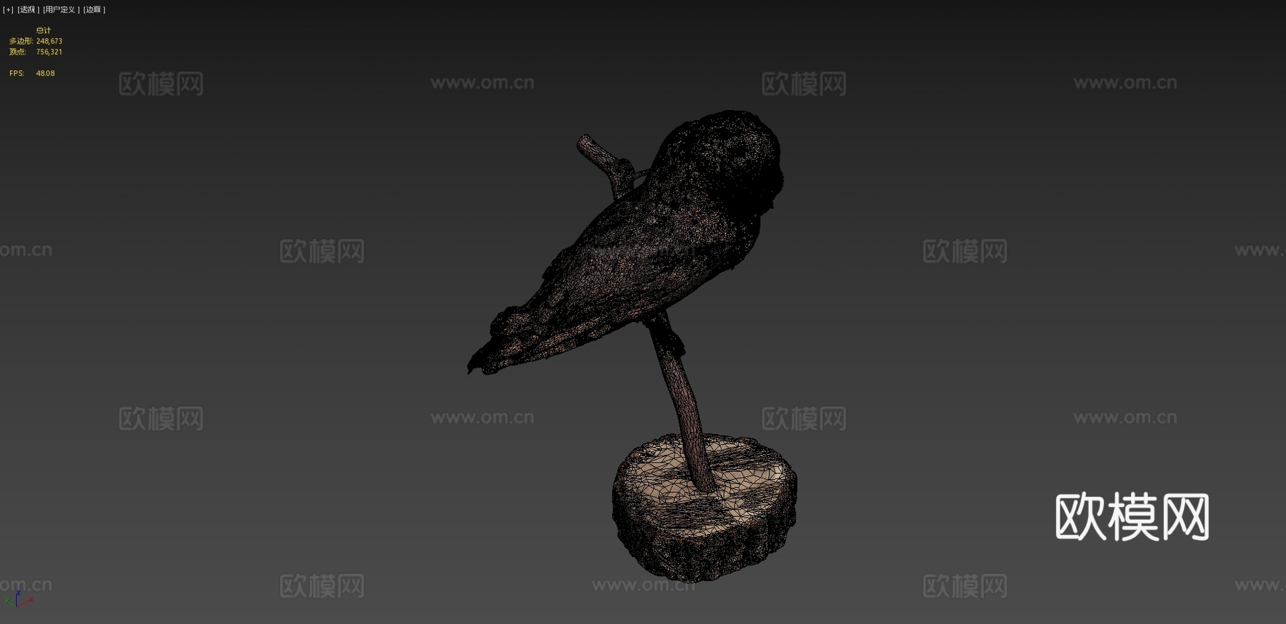 仓鸮3d模型