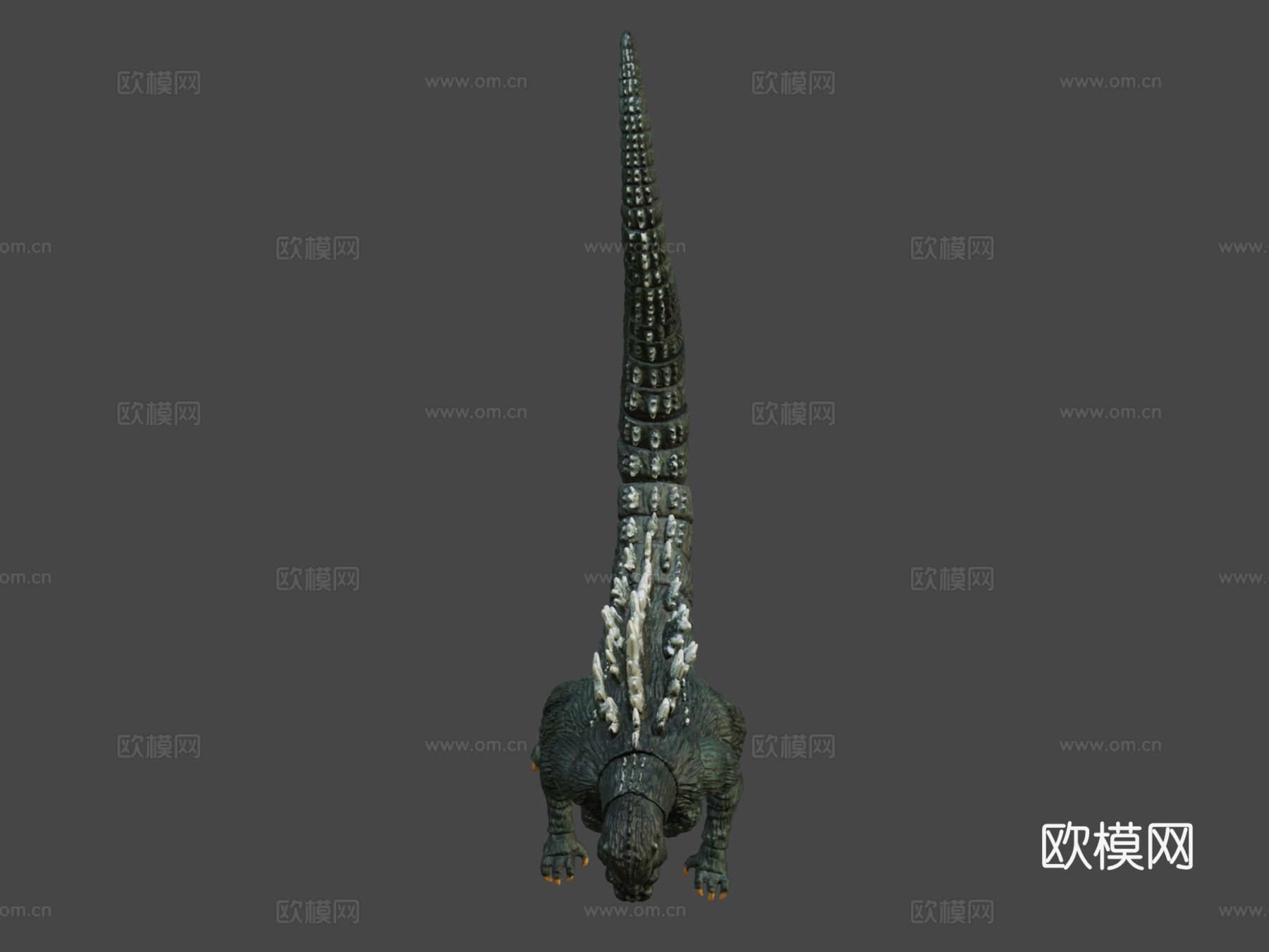 年哥斯拉雕像3D扫描3d模型
