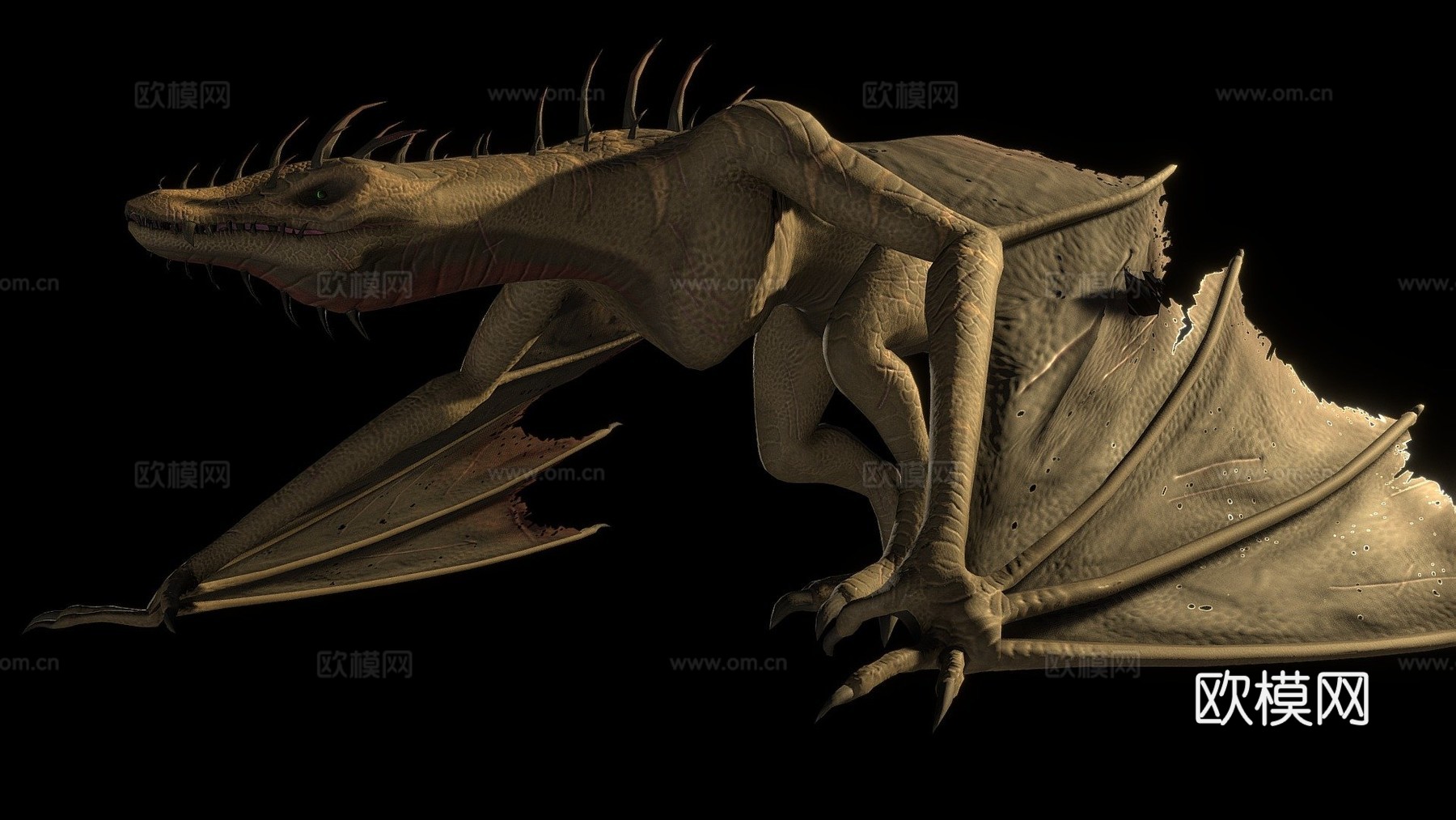 潜行者龙变体骨架3d模型