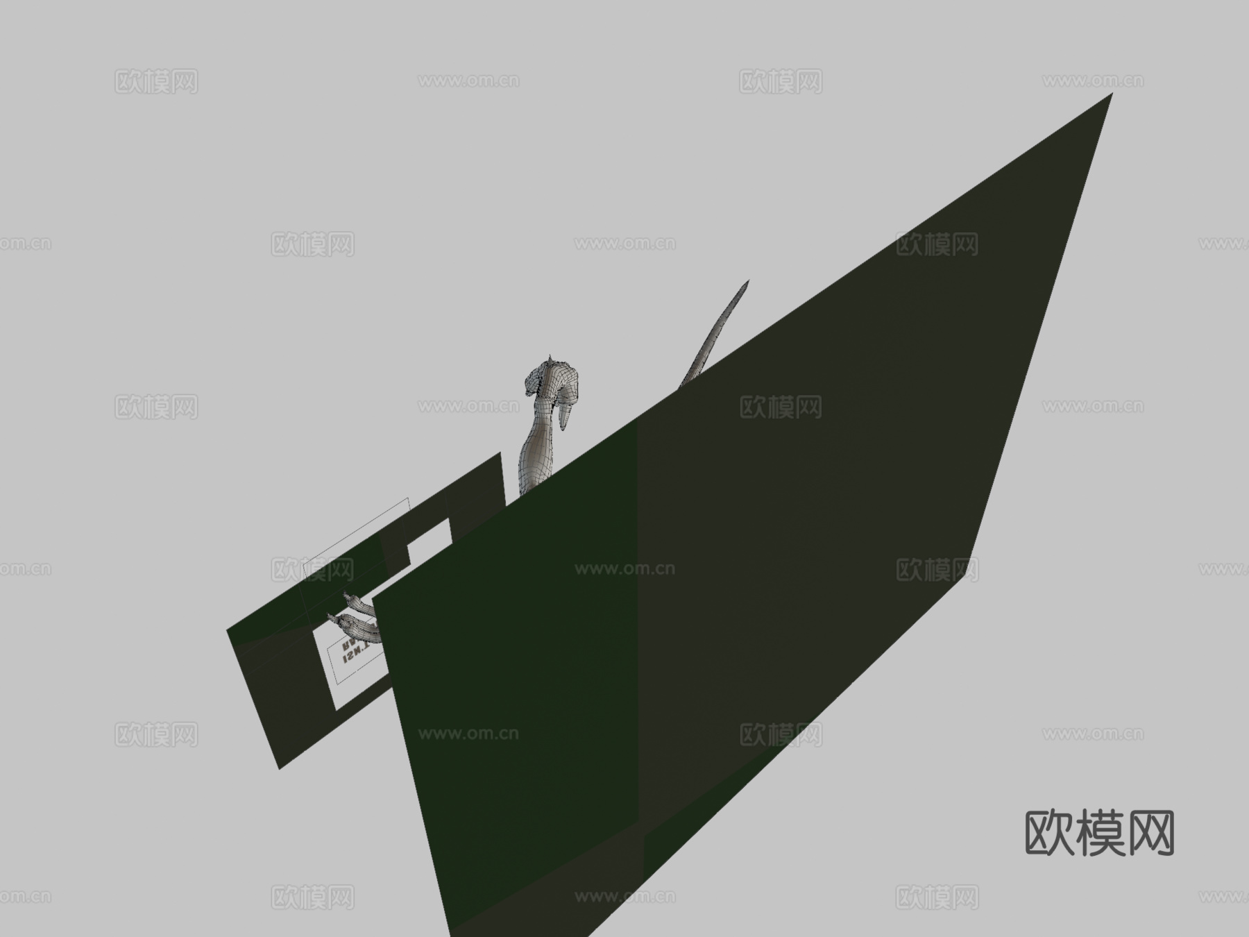 哲学迅猛龙3d模型