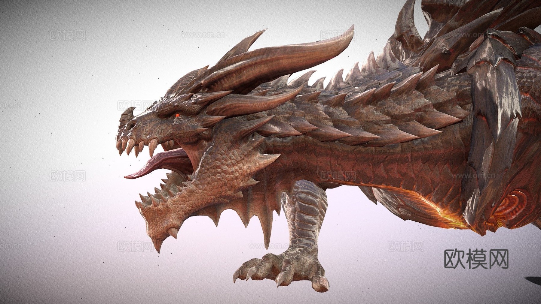 老板龙动画3d模型