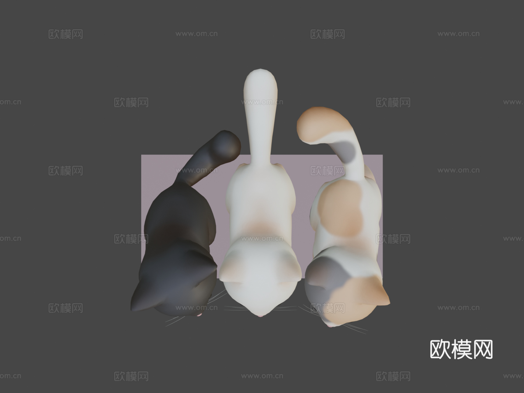 胖猫三重奏3d模型