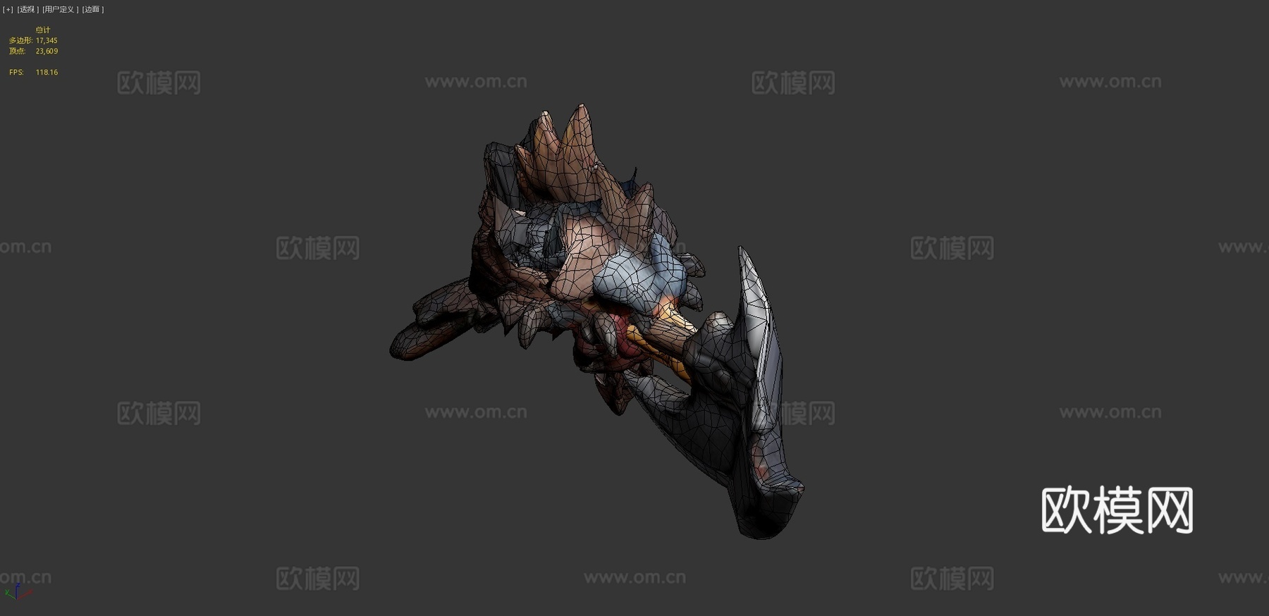 传奇鸡战士3d模型