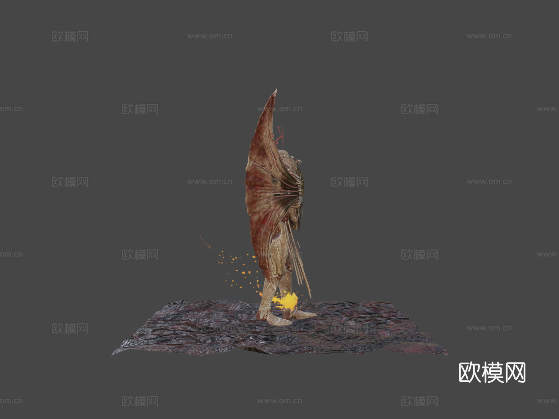 地狱怪物3d模型