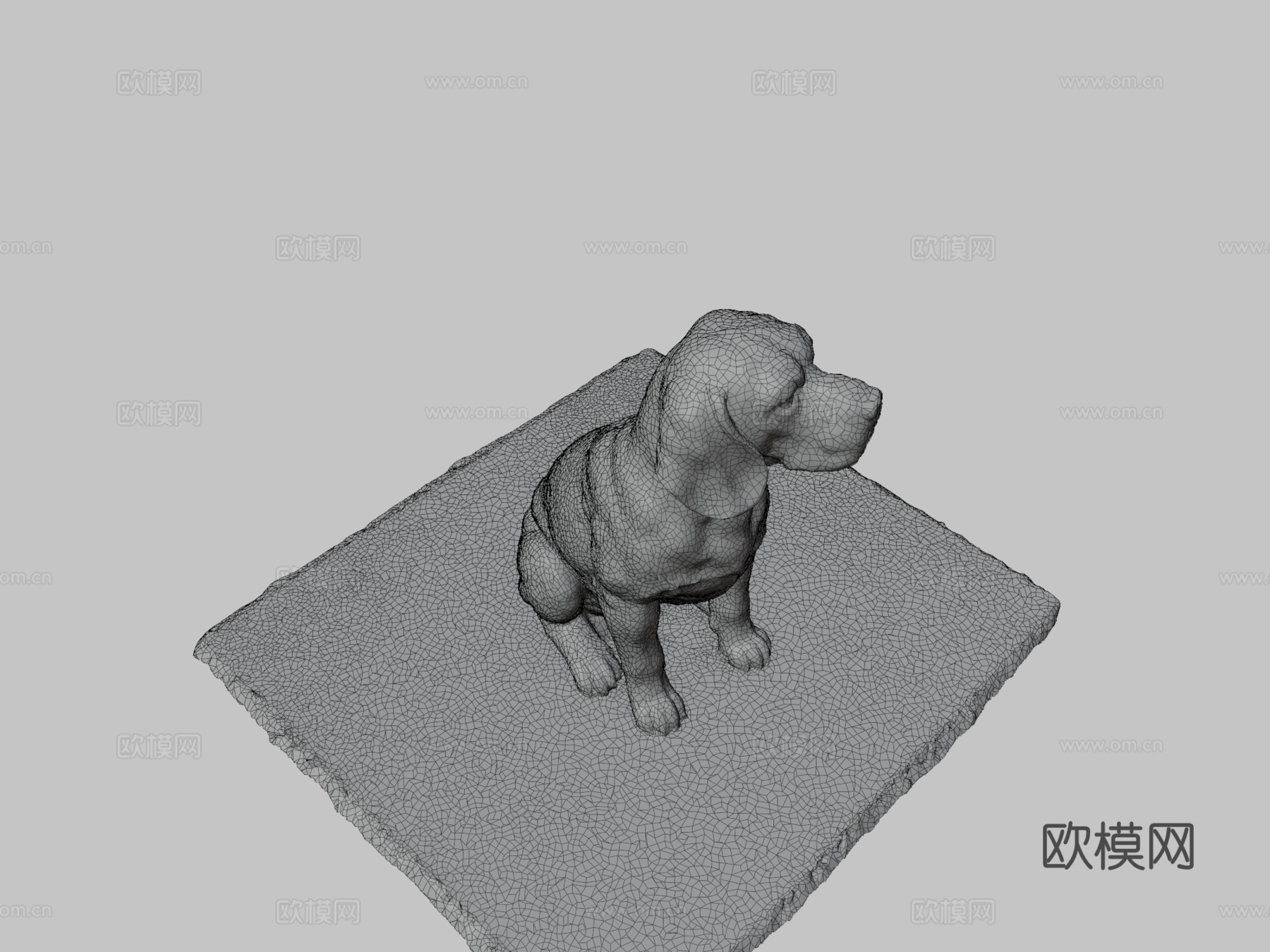 比格犬3d模型