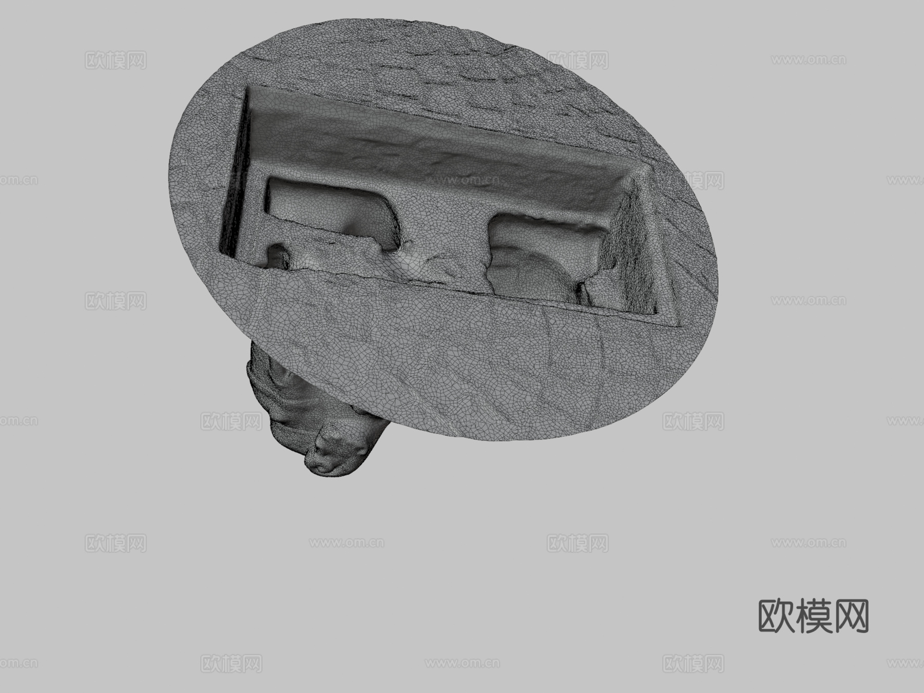 大象雕像3d模型