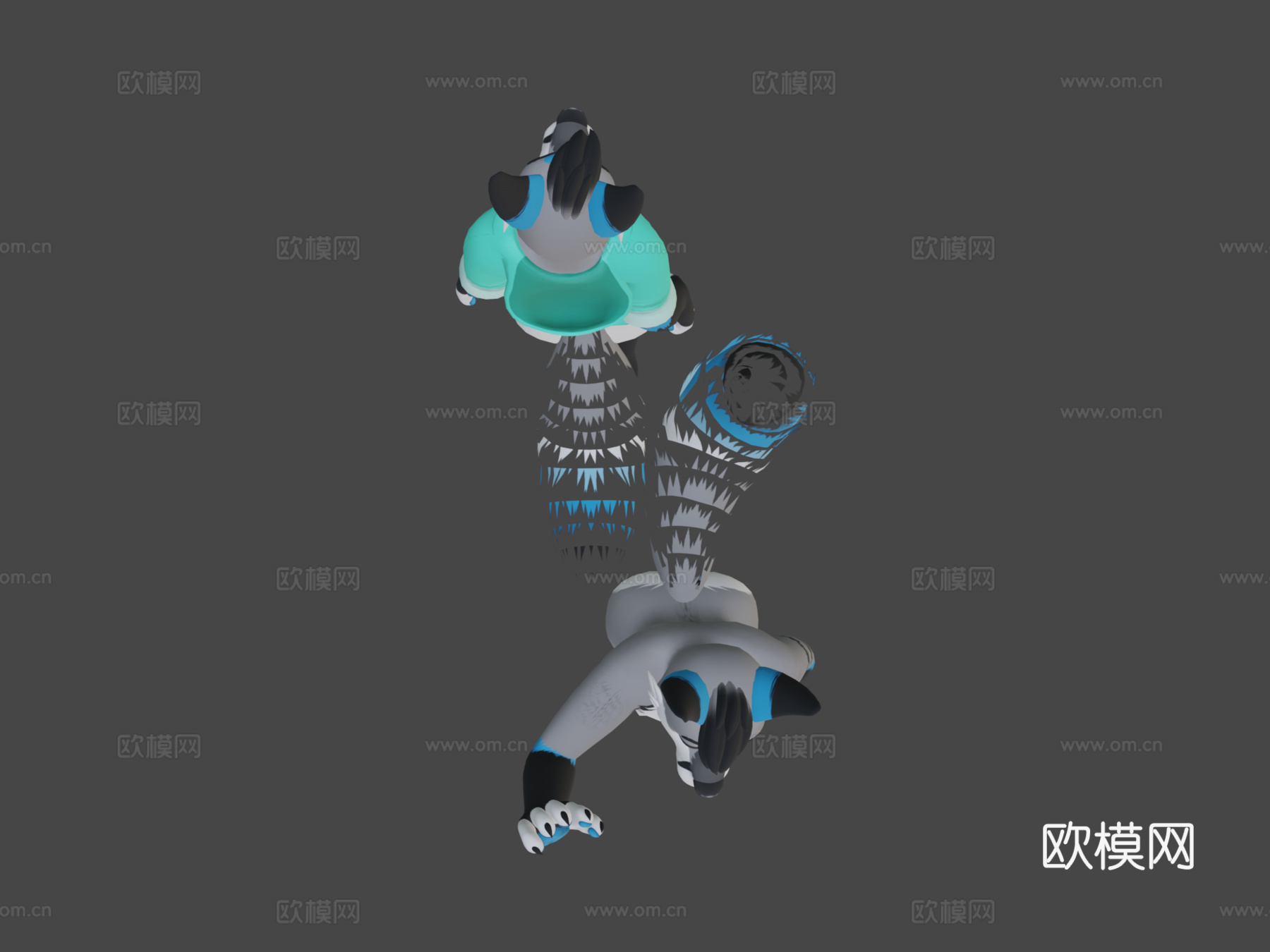 抽搐狐狸VRChat虚拟形象3d模型