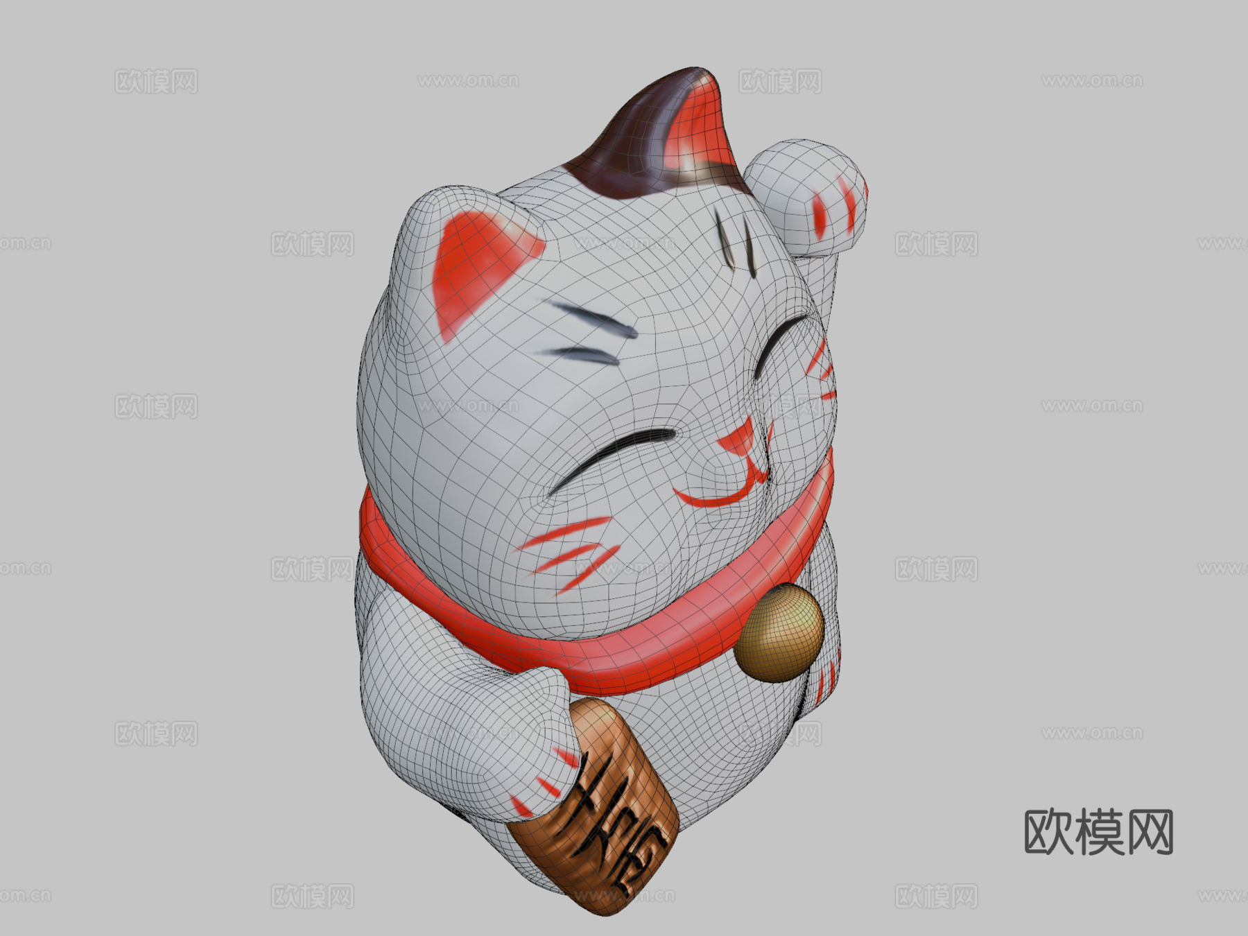 招财猫3d模型