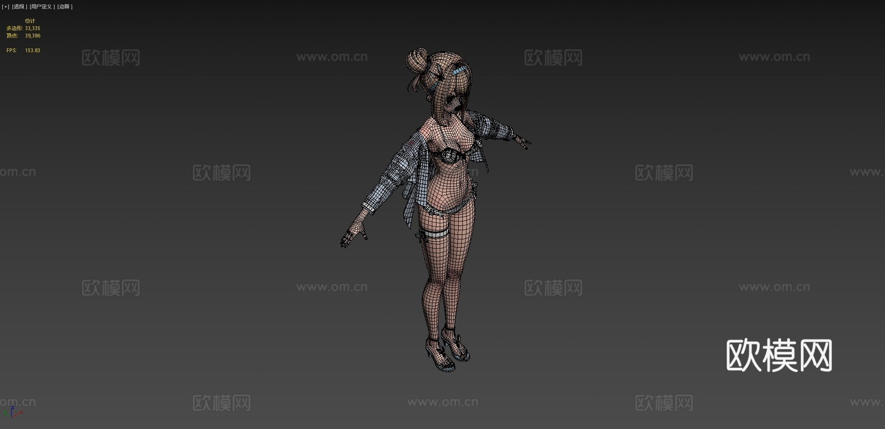 少女前线自由3d模型