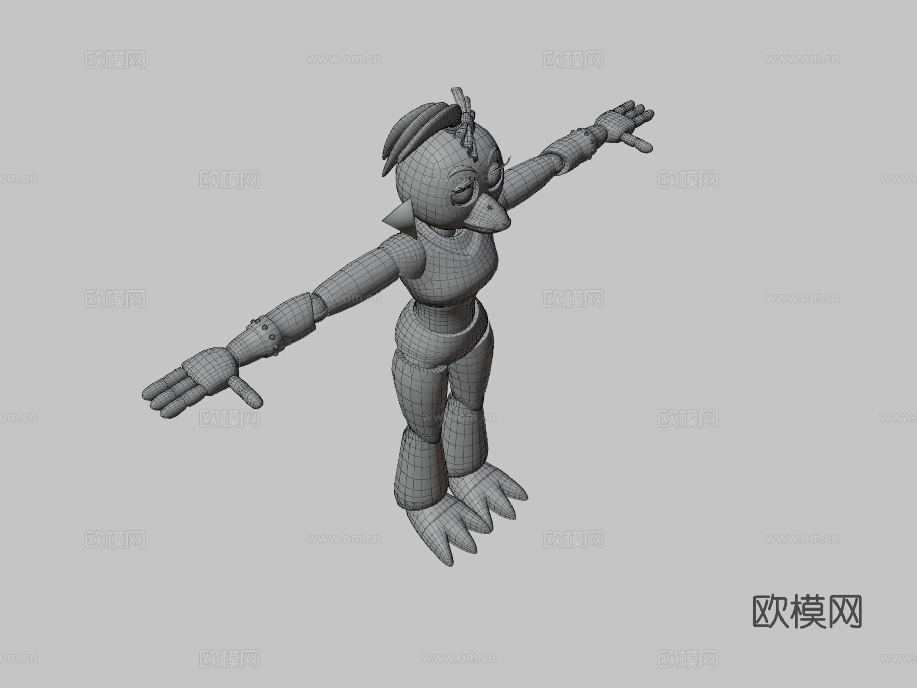 华丽摇滚奇卡3d模型