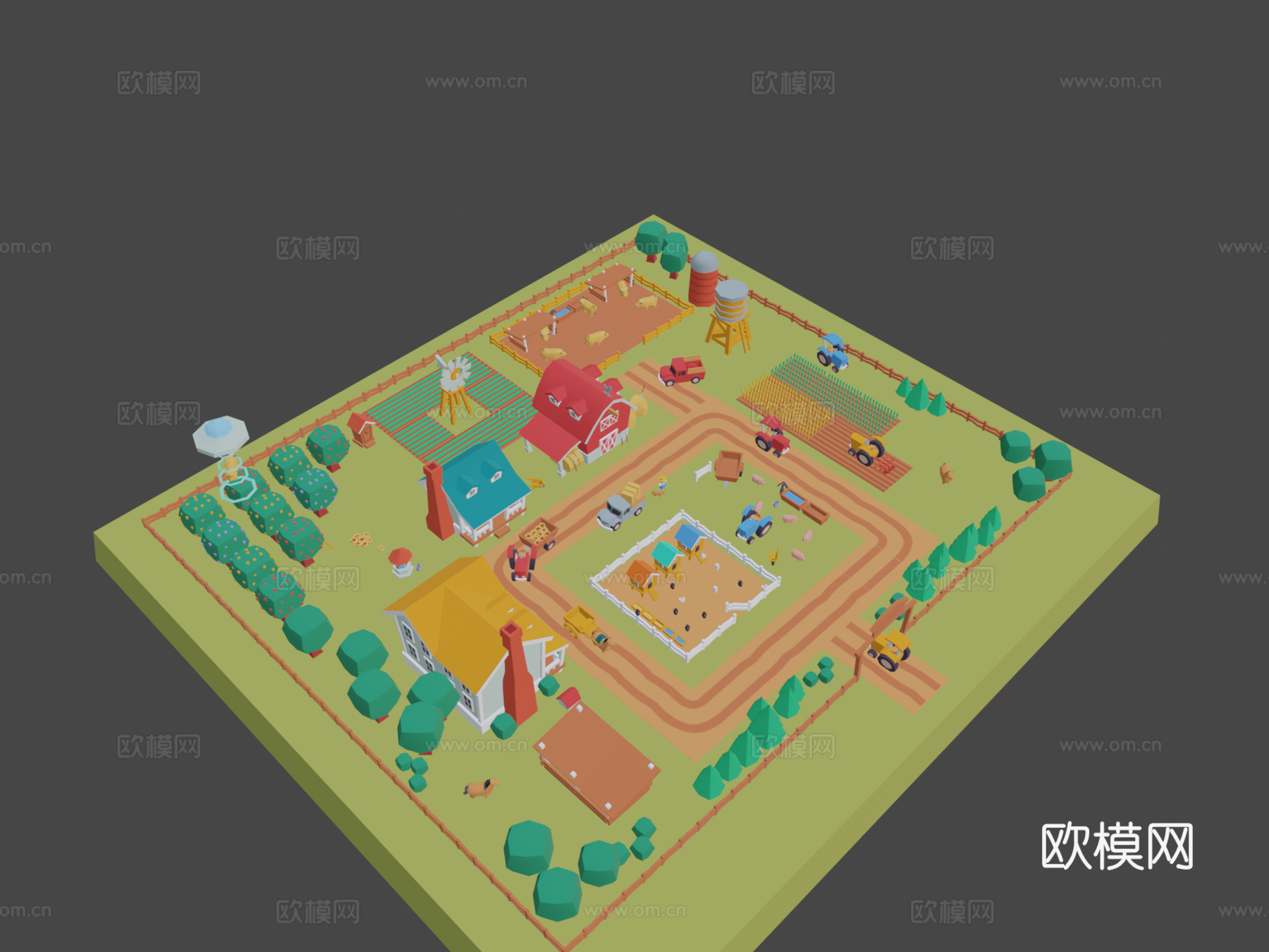 可爱小农场3d模型