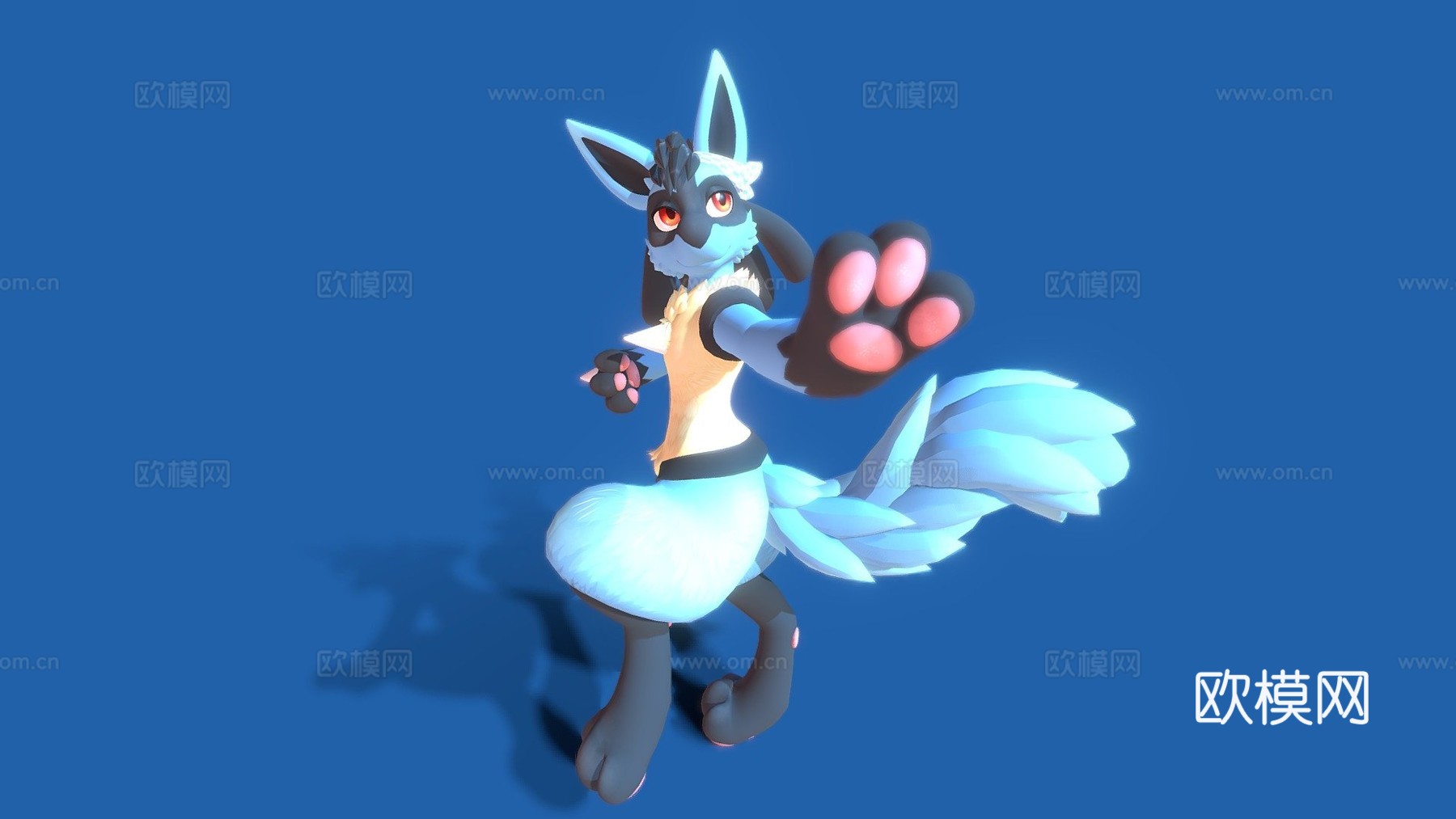 PK路卡利欧VRChat虚拟形象3d模型
