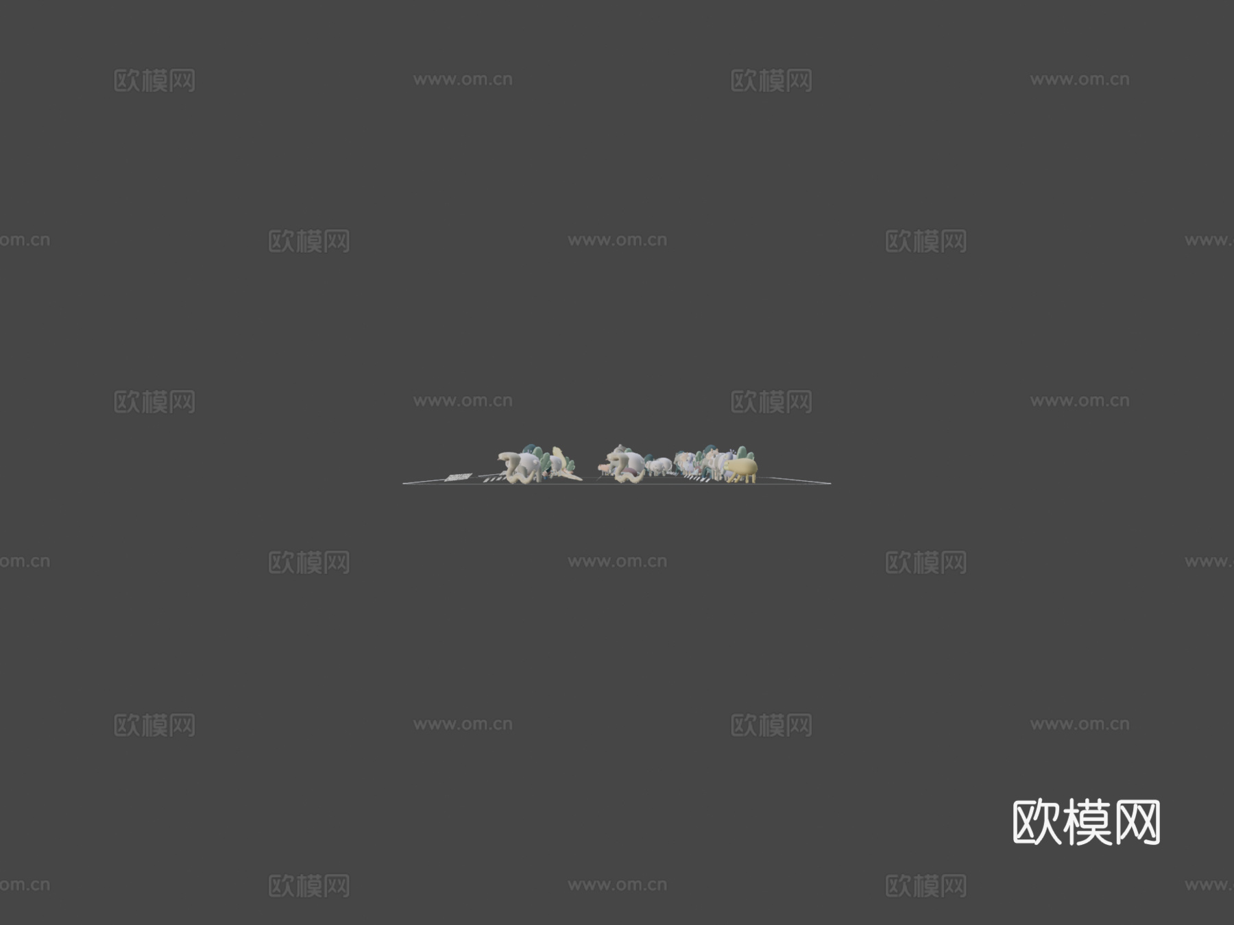 怪趣系列-丛林动物第1卷3d模型