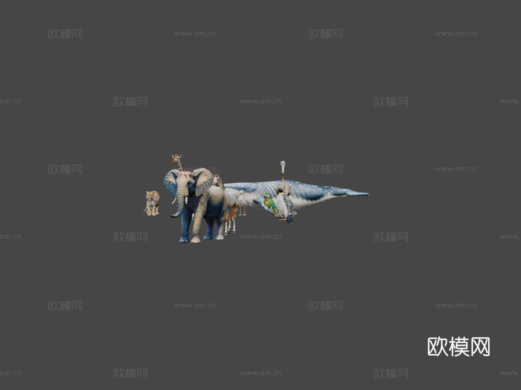 种动物合集3d模型