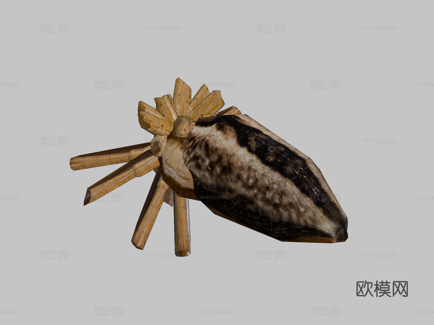 狼蛛(绑定)-3d模型
