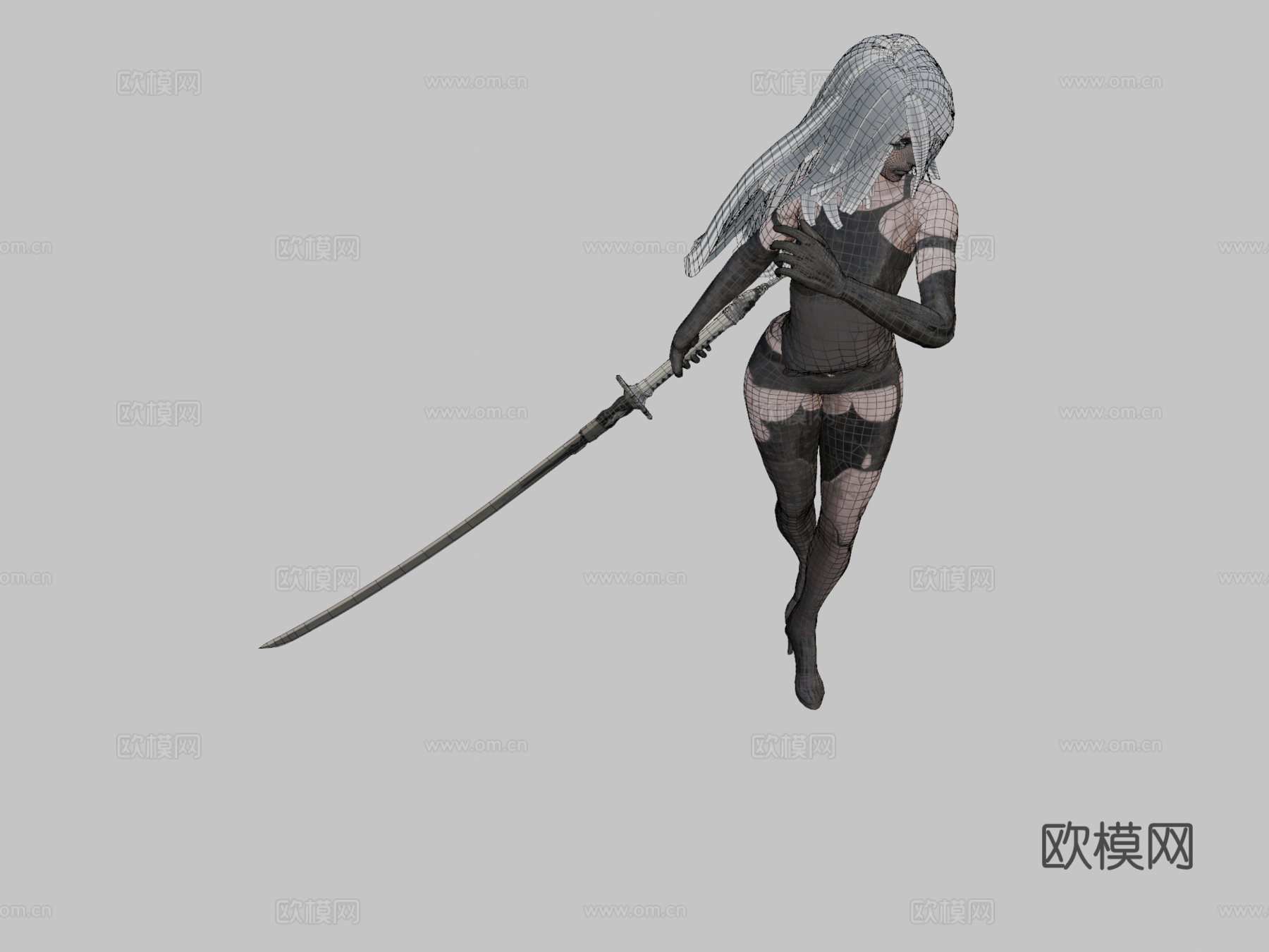 尼尔A2姿势3d模型