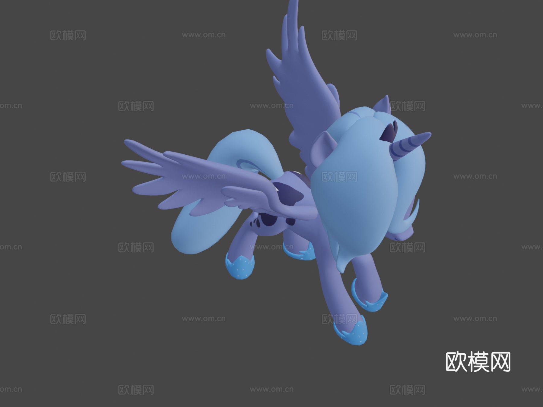 小马露娜3d模型
