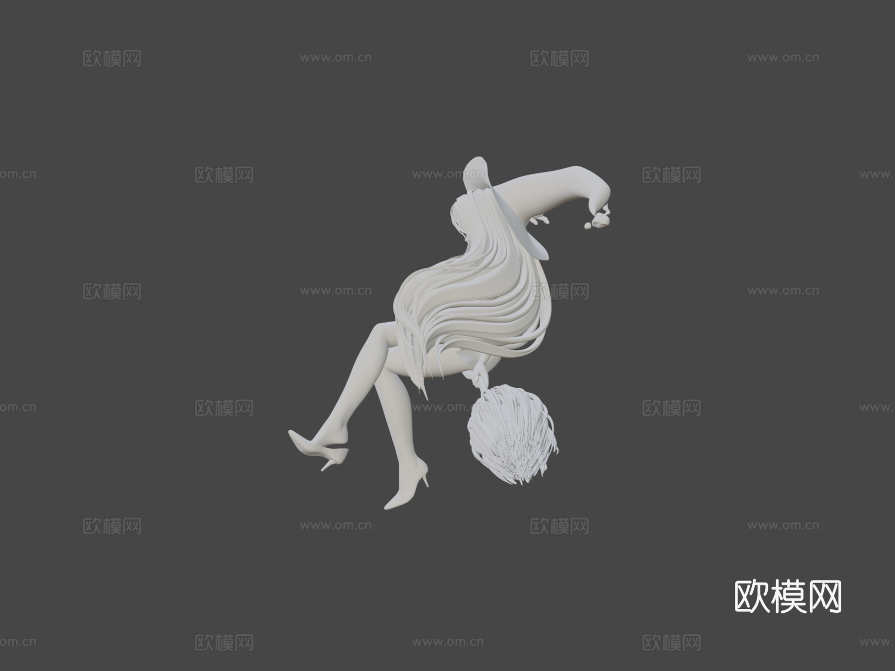 DTIYS重绘罗斯绘画-粉红女巫3d模型
