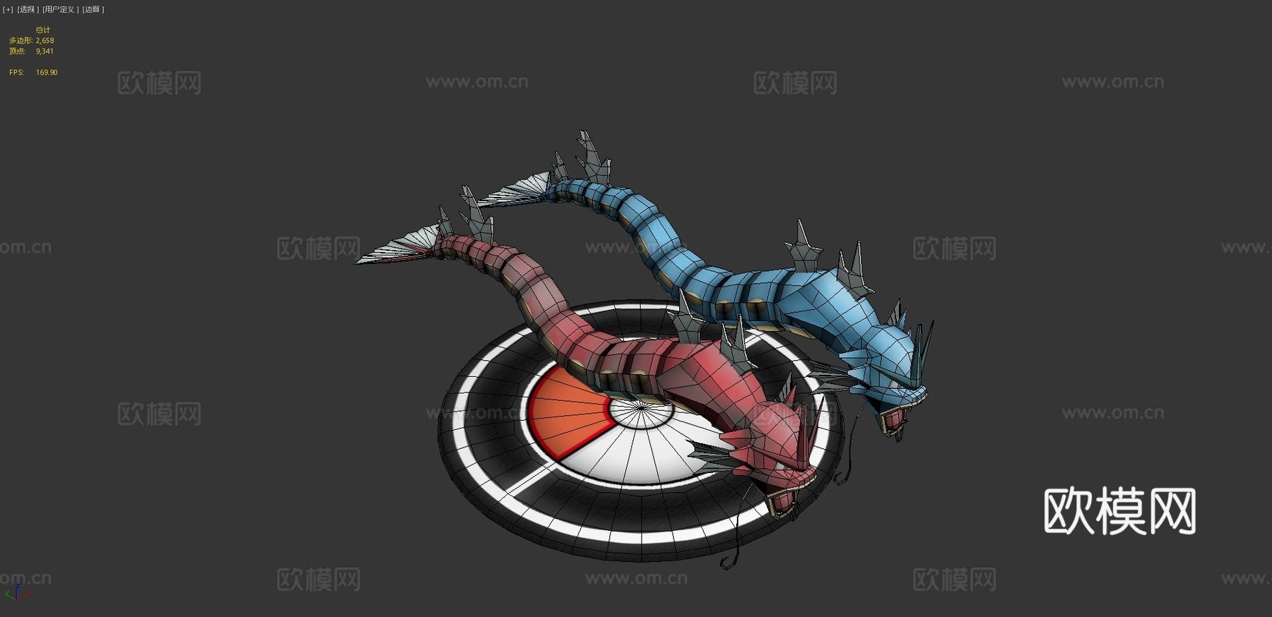 口袋妖怪同人-暴鲤龙3d模型