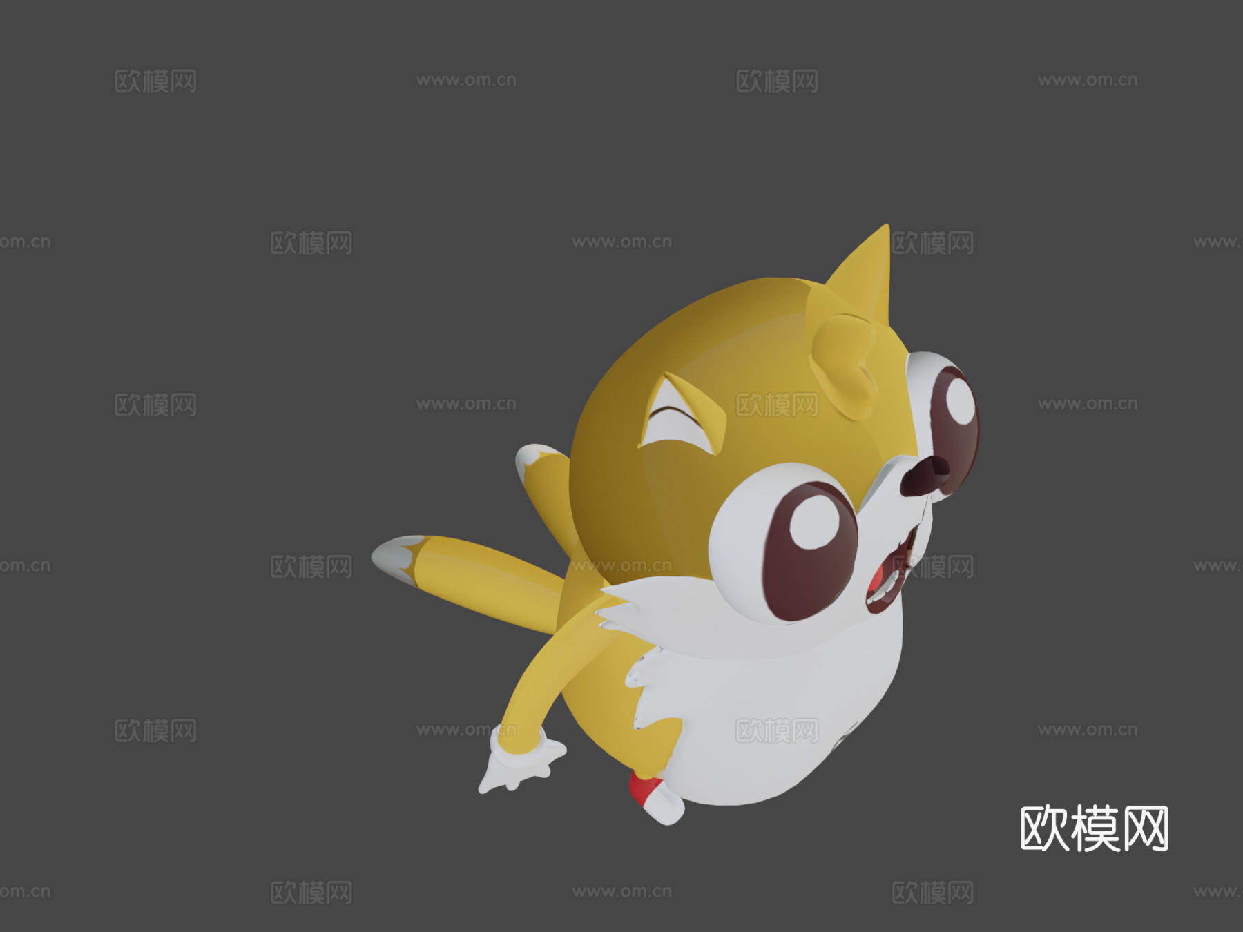 乌干达尾巴3d模型下载（渲染图1）