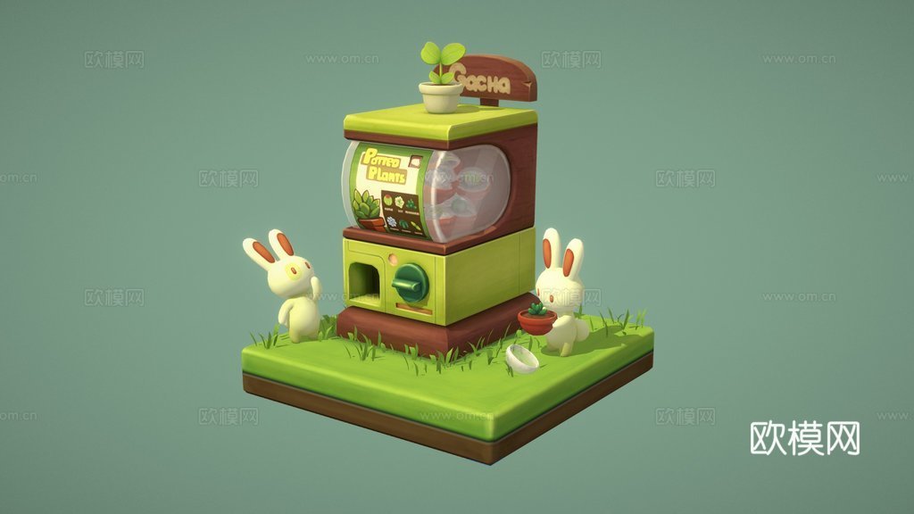 扭蛋罐3d模型